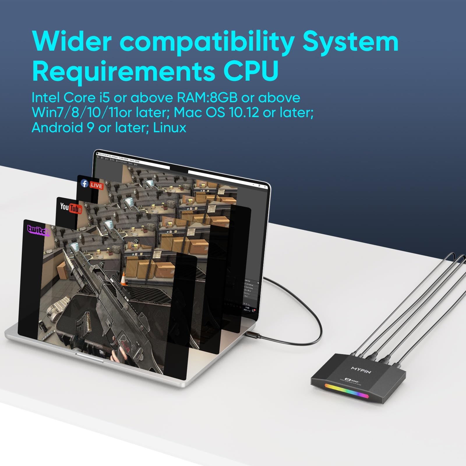 4K 60Fps Hdmi Video Game Capture And Passthrough Support Hdr & Vrr,1080P 120Fps Capture For Games Console Live Streaming And Vid