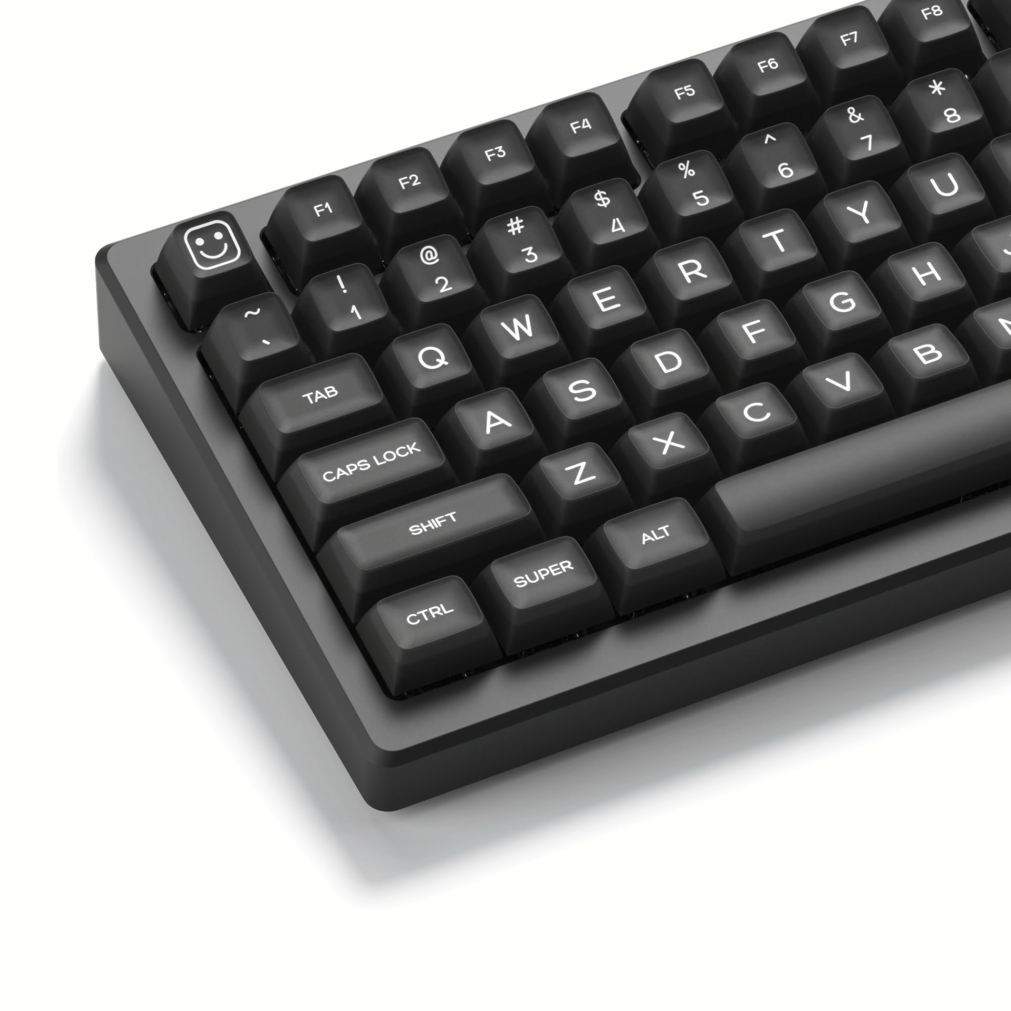 Dagaladoo Black Jade Pbt Keycaps,Sa Profile Keycaps,Double Shot Keycaps 60 75 Percent,Light Transmittance Keyboard Keycaps For 6