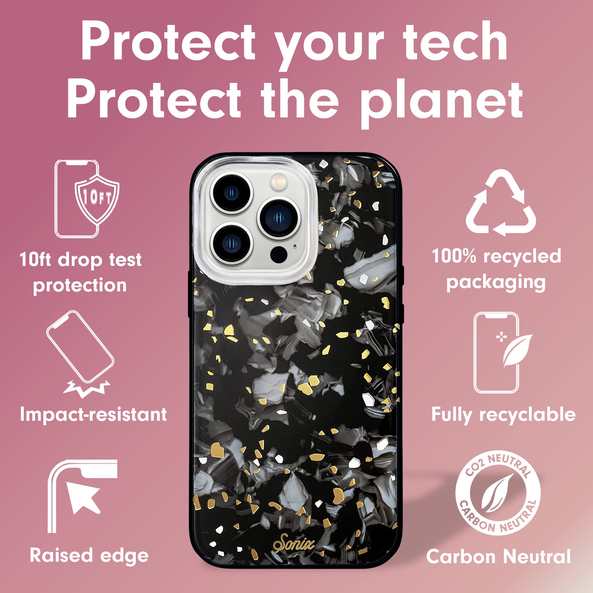 Sonix Case For Iphone 13 Pro | Compatible With Magsafe | 10Ft Drop Tested | Nebula Tort