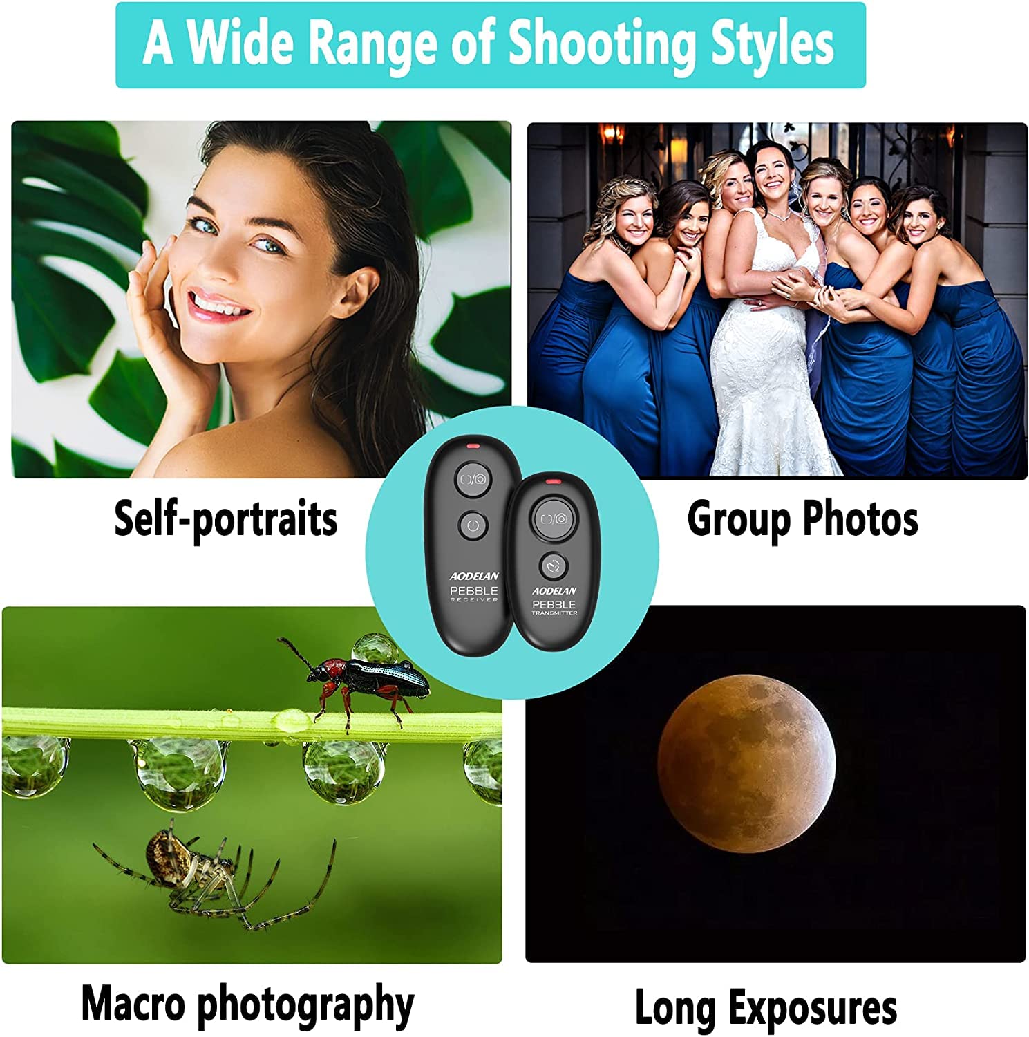 Camera Wireless Shutter Release, Remote Control Trigger Compatible With Nikon Df, Z7, Z7 Ii, Z6, Z9, D750, D850, D5600, Coolpix