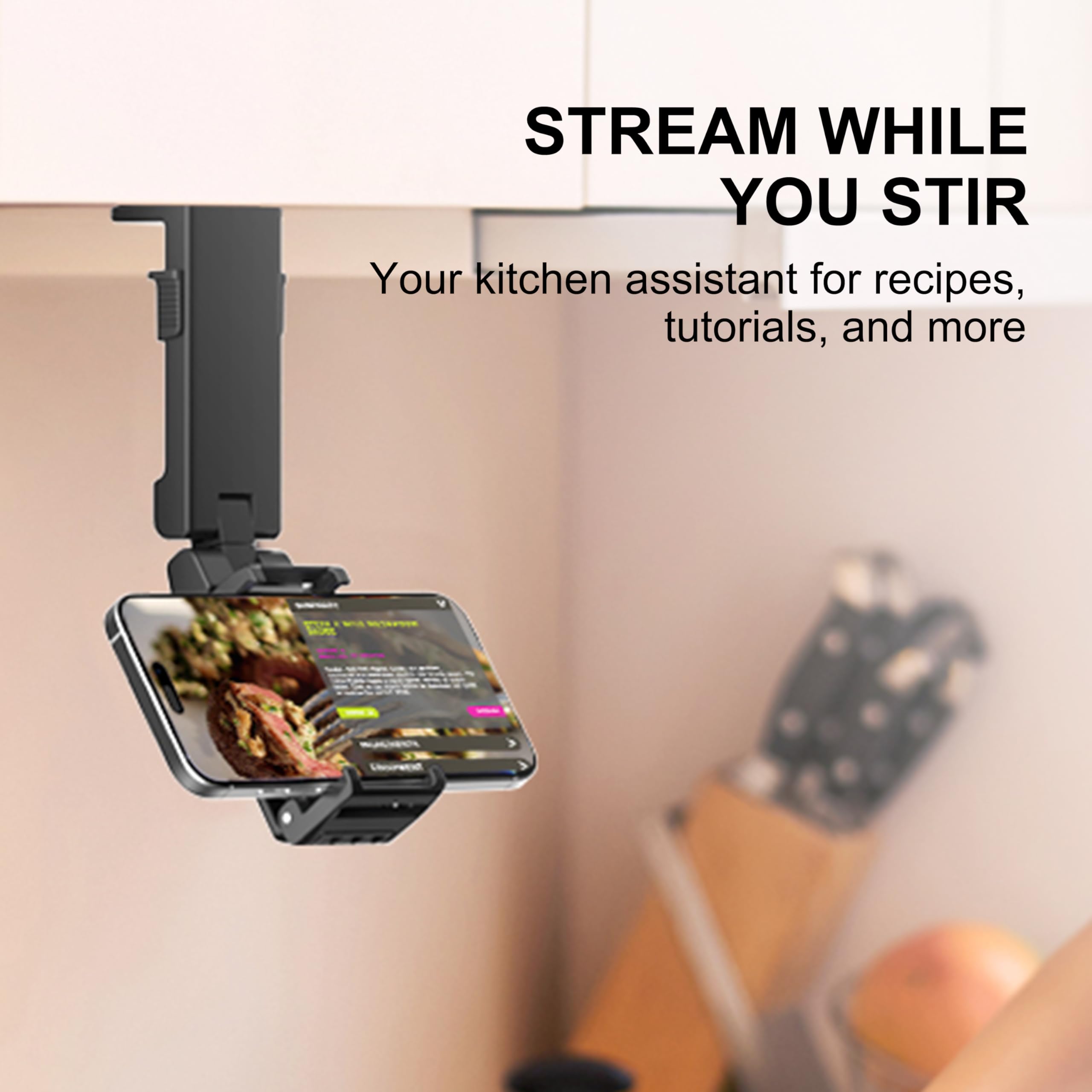 Perilogics 2025 Upgraded Travel Essentials Must Haves Airplane Phone Holder Mount. Improved Ergonomic Lever, Perfect For Long Fl