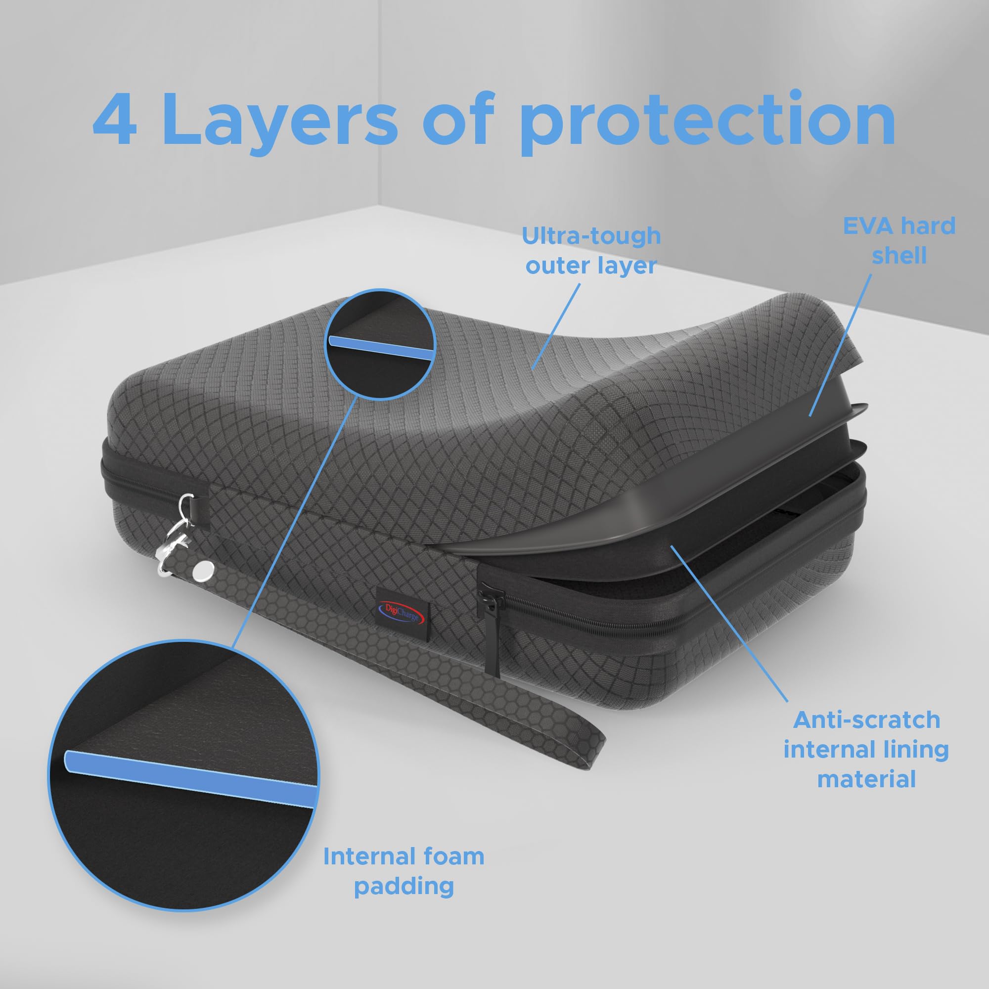 Digicharge Hard Carrying Case For Tomtom Go Comfort 6 Go Supreme 6 Via 1625 1625M 1625Tm Go 620 Trucker 620 6 Inch Gps With Acce