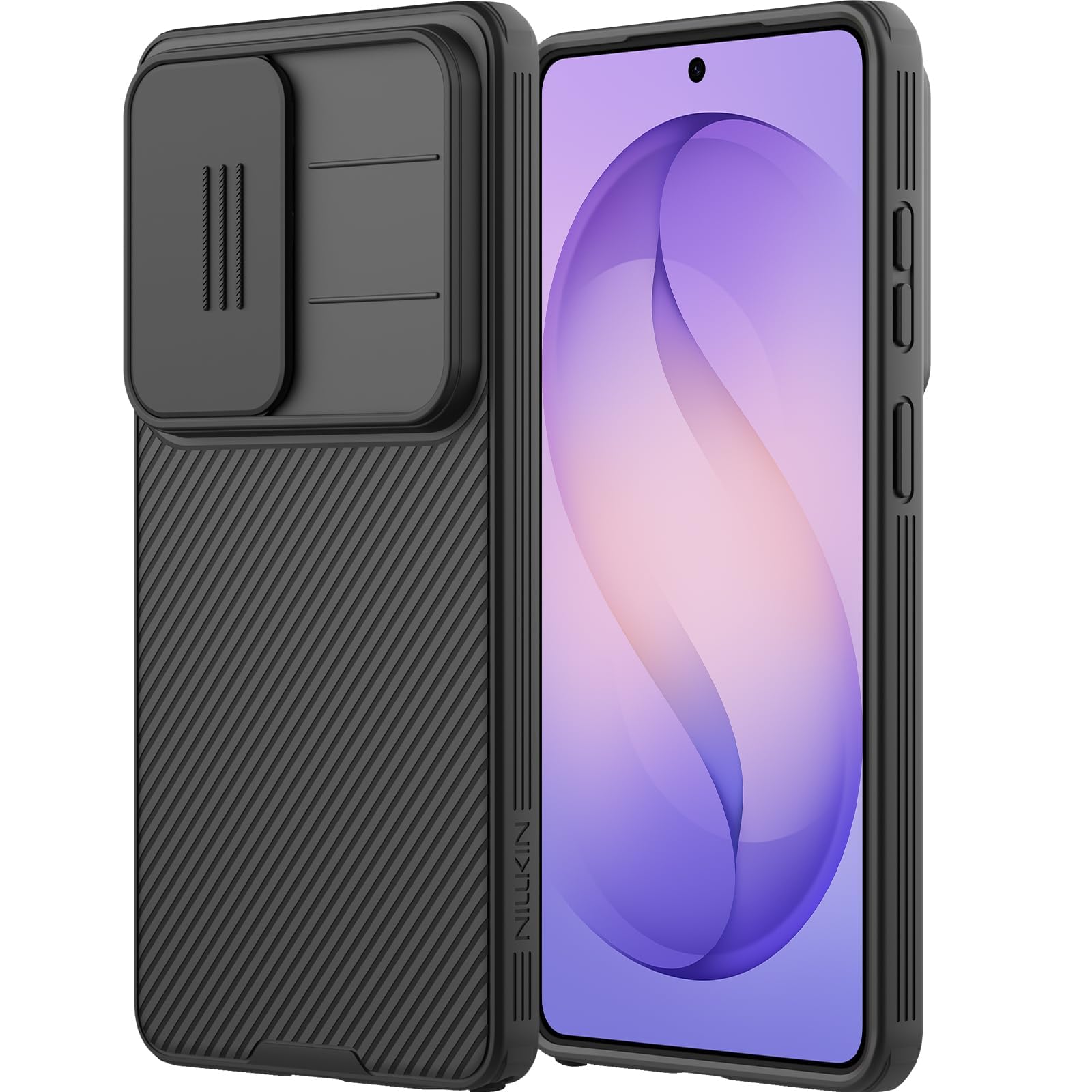 Nillkin for Samsung Galaxy S26 Ultra Case with Camera Cover, [Patented Lens Protection] Thin Slim Military-Grade Shockproof Sili
