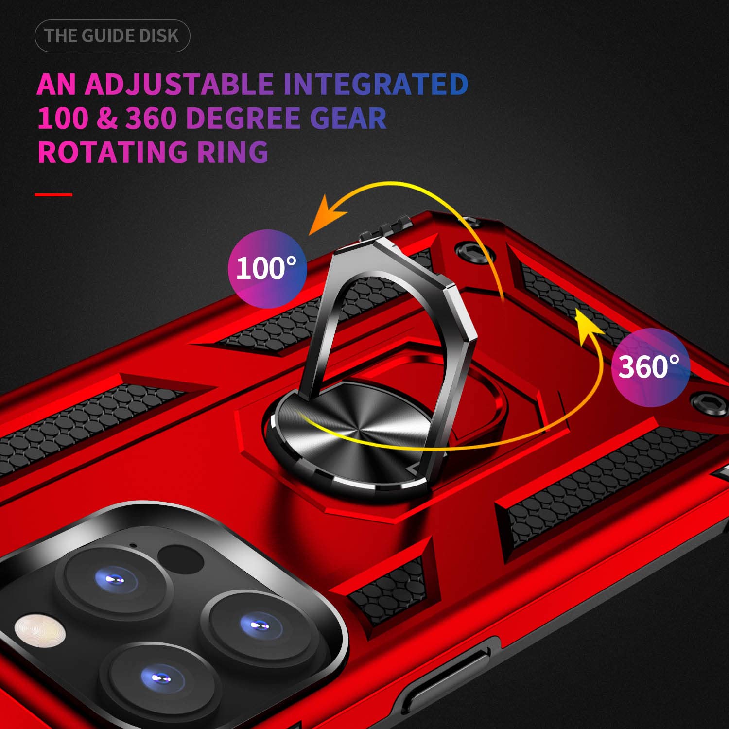 Addit Case For Iphone 14 Pro Phone Case Iphone 14 Pro Case, With Kickstand Ring, Support Magnet Car Mount, Military Grade, Heavy