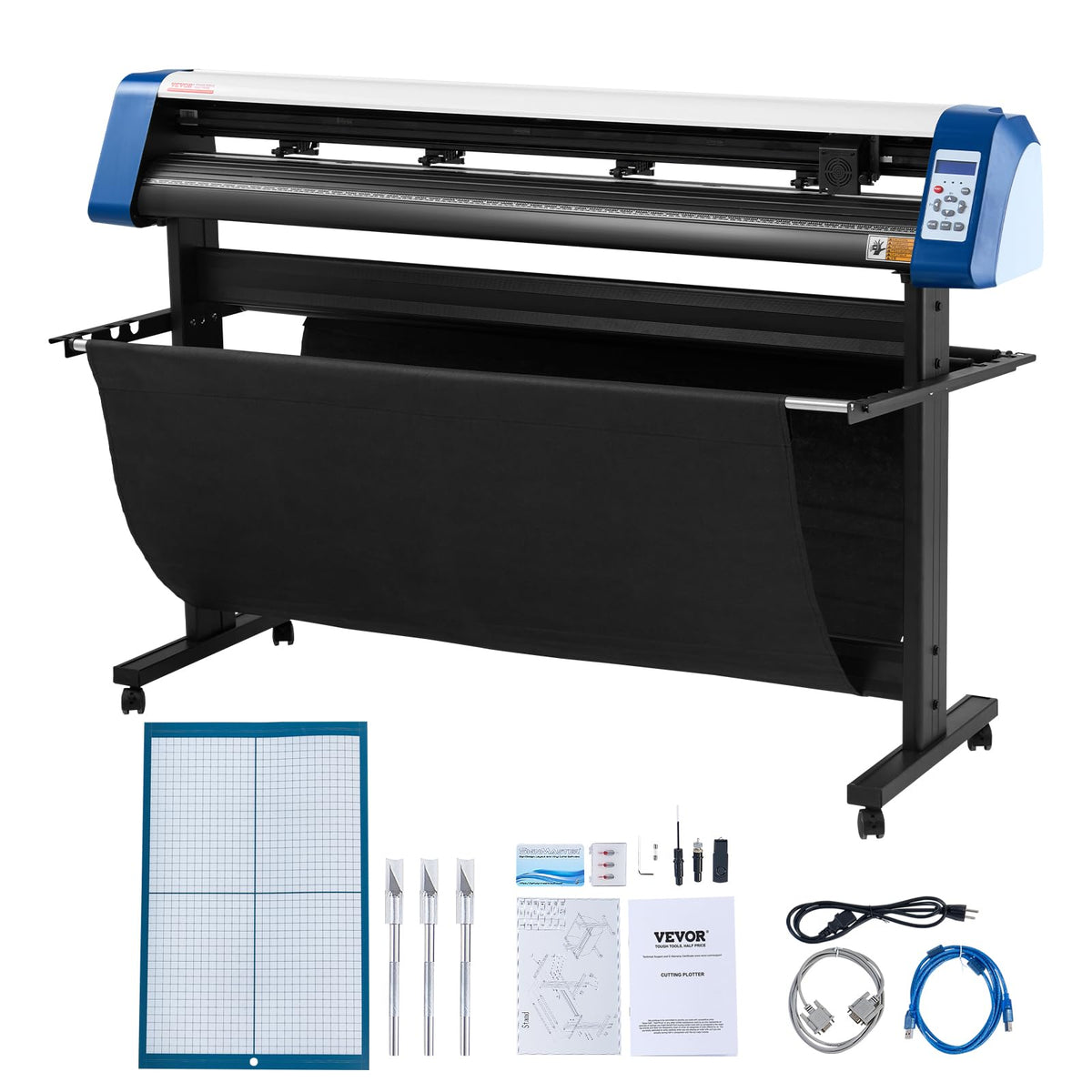 Leect Cutter VEVOR Vinyl Cutter 53 Inch Vinyl Cutter Machine Semi-Automatic DIY ...