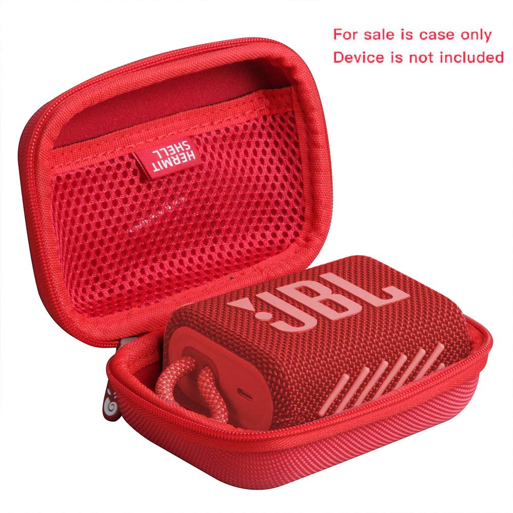 Hermitshell Hard Travel Case For Jbl Go 3 / Jbl Go 4 Portable Bluetooth Speaker (Red