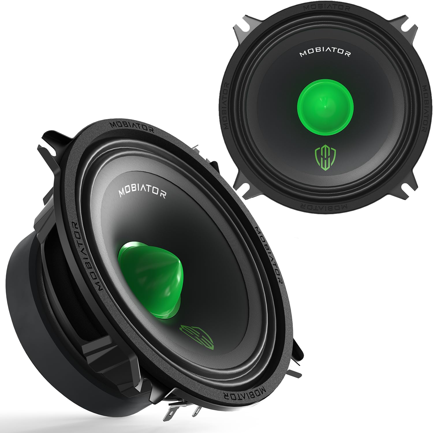 mobiator Midrange Loudspeakers MB-M504 5 500W Max, 4 Ohms High Efficiency Car Audio Door Speakers for Car or Truck Stereo Soun