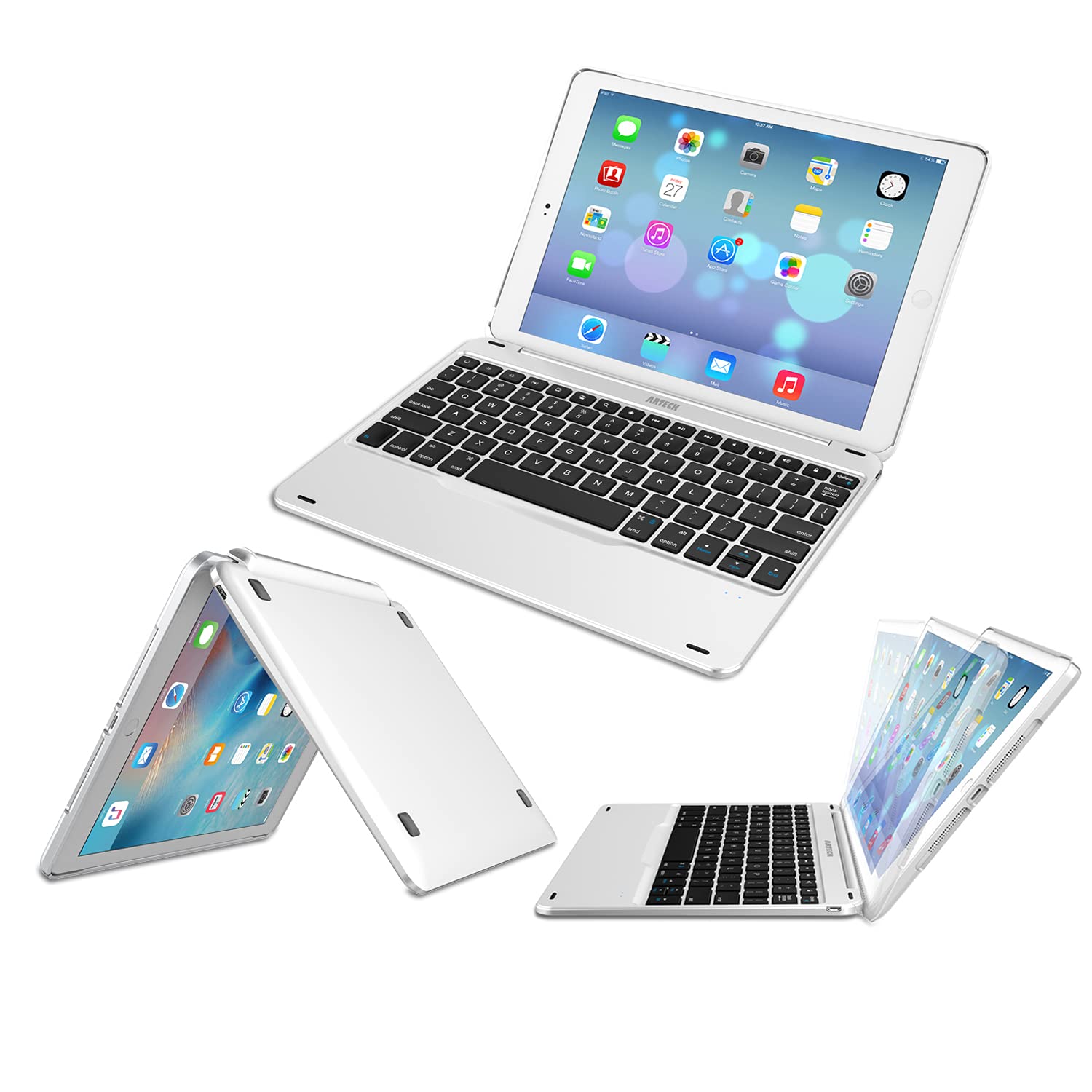 Arteck Ipad 9.7 Inch (Ipad 6, 2018 / Ipad 5, 2017) Keyboard, Ultra Thin Bluetooth Keyboard With Folio Full Protection Case For A