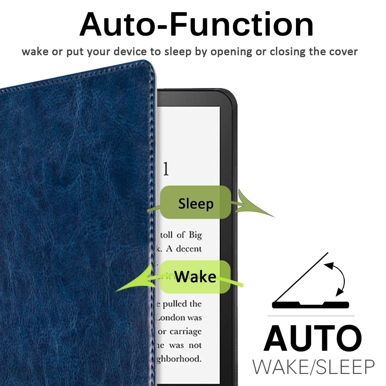 Miimall Compatible With Kindle Paperwhite 11Th Generation 2021 Leather Case With Hand Strape Leather Cover Cases For Kindle Pape