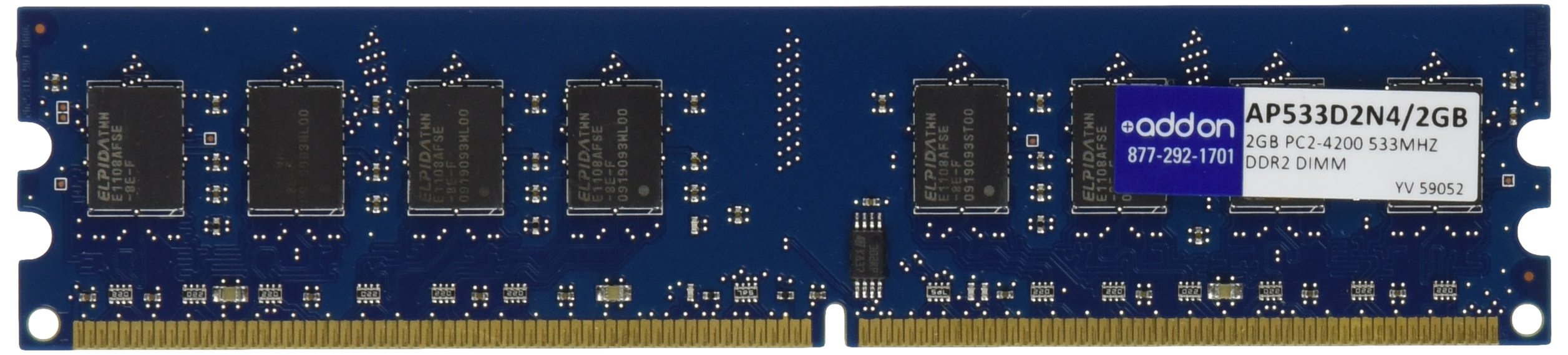 Memory Upgrade 2GB 533MHZ DDR2 PC2 4200 1.8V (AP533D2N4/2GB)