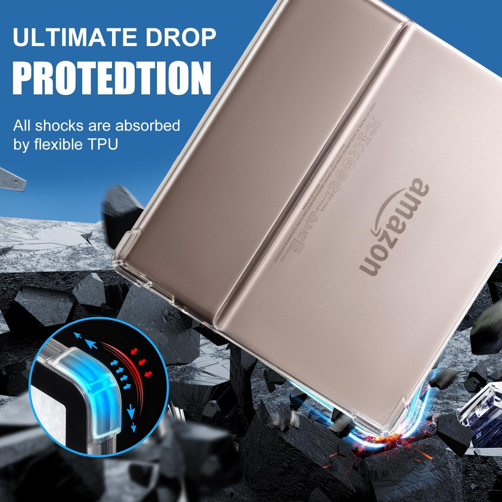 Cobak Clear Case Cover For 7'' All New Kindle Oasis 10Th Generation 2019 Released And 9Th Generation 2017 Released  Corner Airba