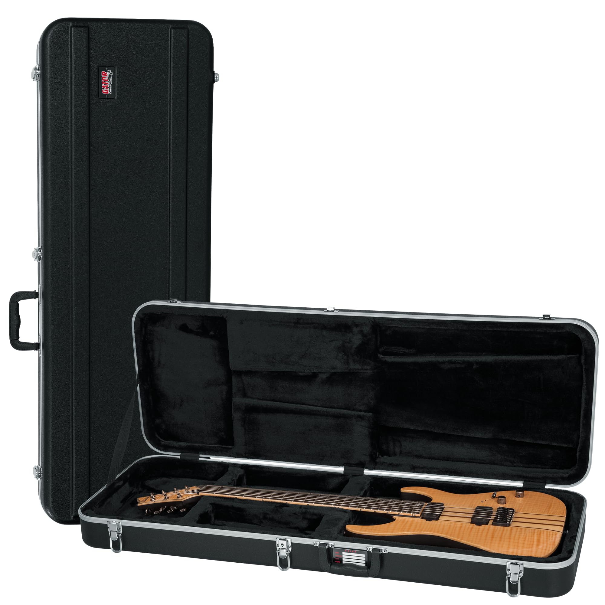 Gator Cases Deluxe ABS Molded Case for Extra Long Electric Guitars, (GC-ELEC-XL)