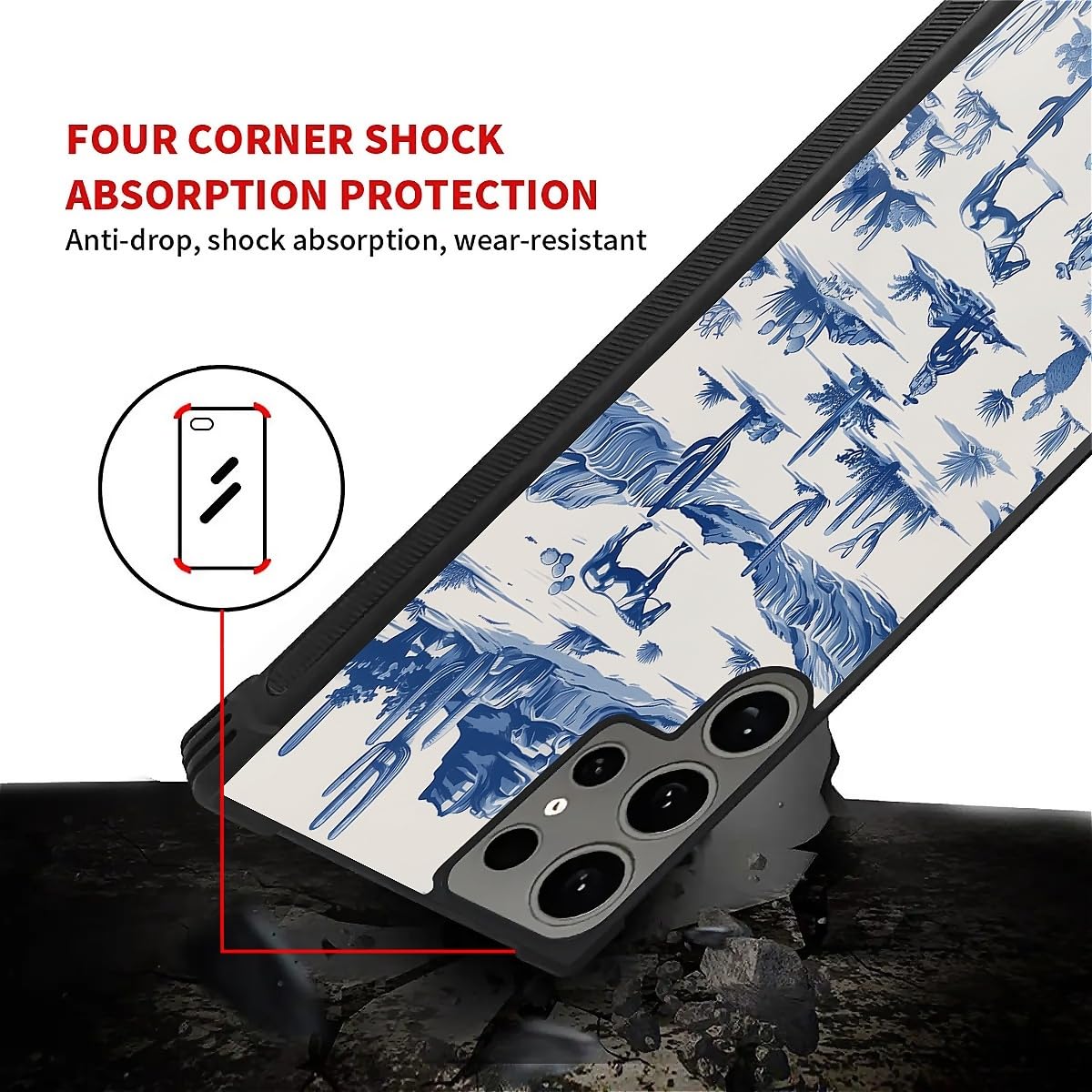 Fkbrcl4U For Samsung Galaxy S24 Ultra Case,Graphic Design For Girl Boy Soft Silicone Hard Acrylic Shock Protection Designed For