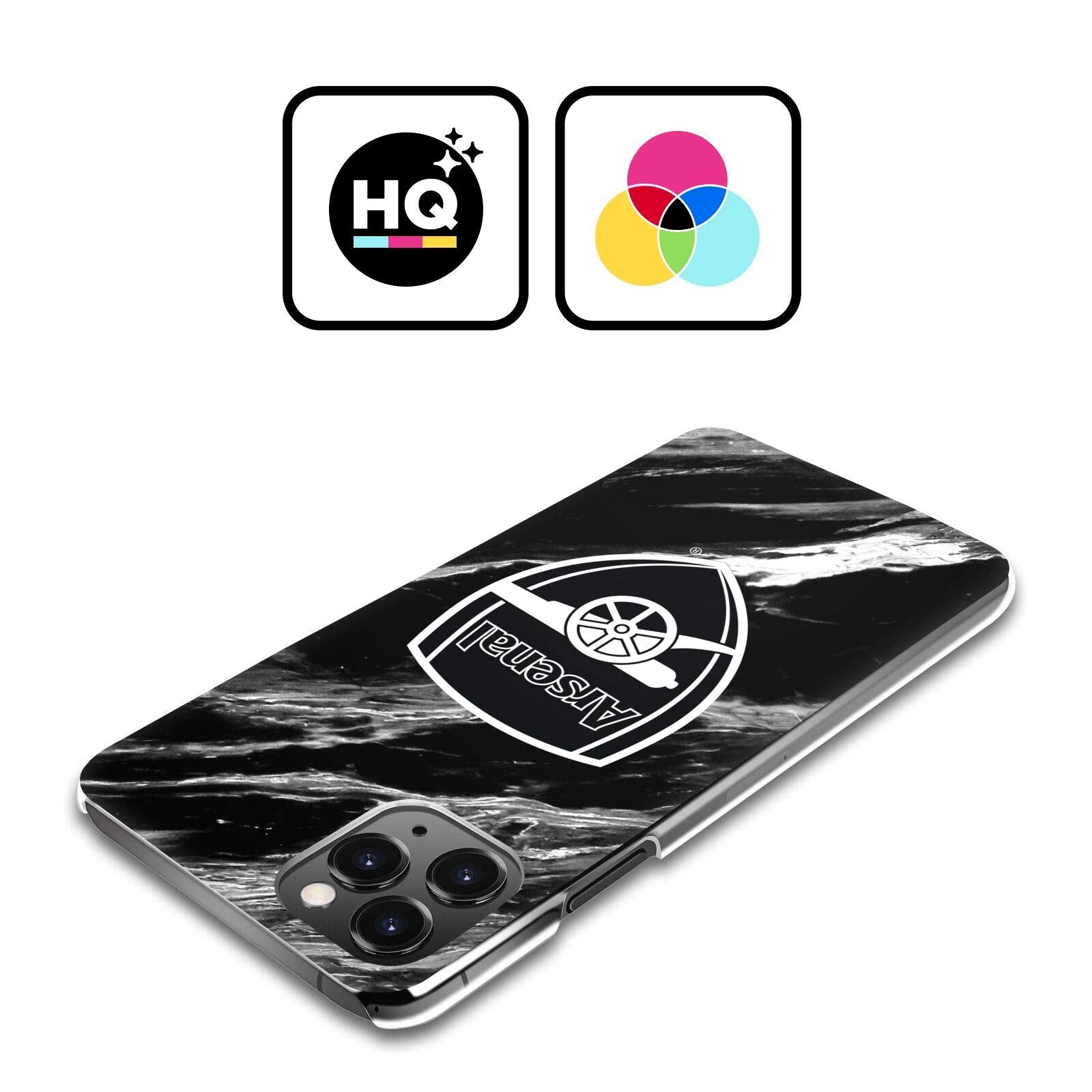 Head Case Designs Officially Licensed Arsenal Fc Marble Crest Patterns Hard Back Case Compatible With Apple Iphone 11