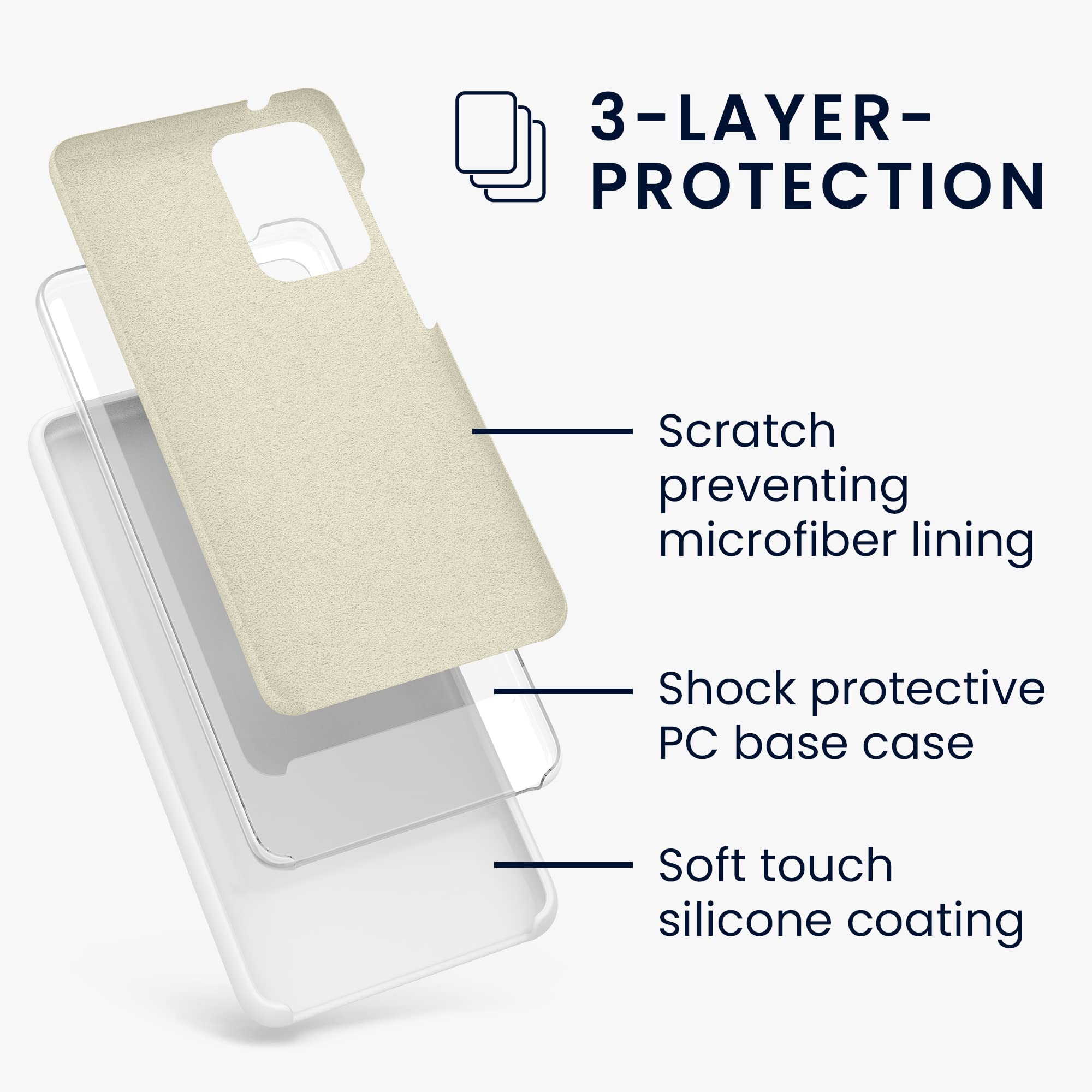 Kwmobile Case Compatible With Samsung Galaxy A52 / A52 5G / A52S 5G Case   Tpu Silicone Phone Cover With Soft Finish   White Mat