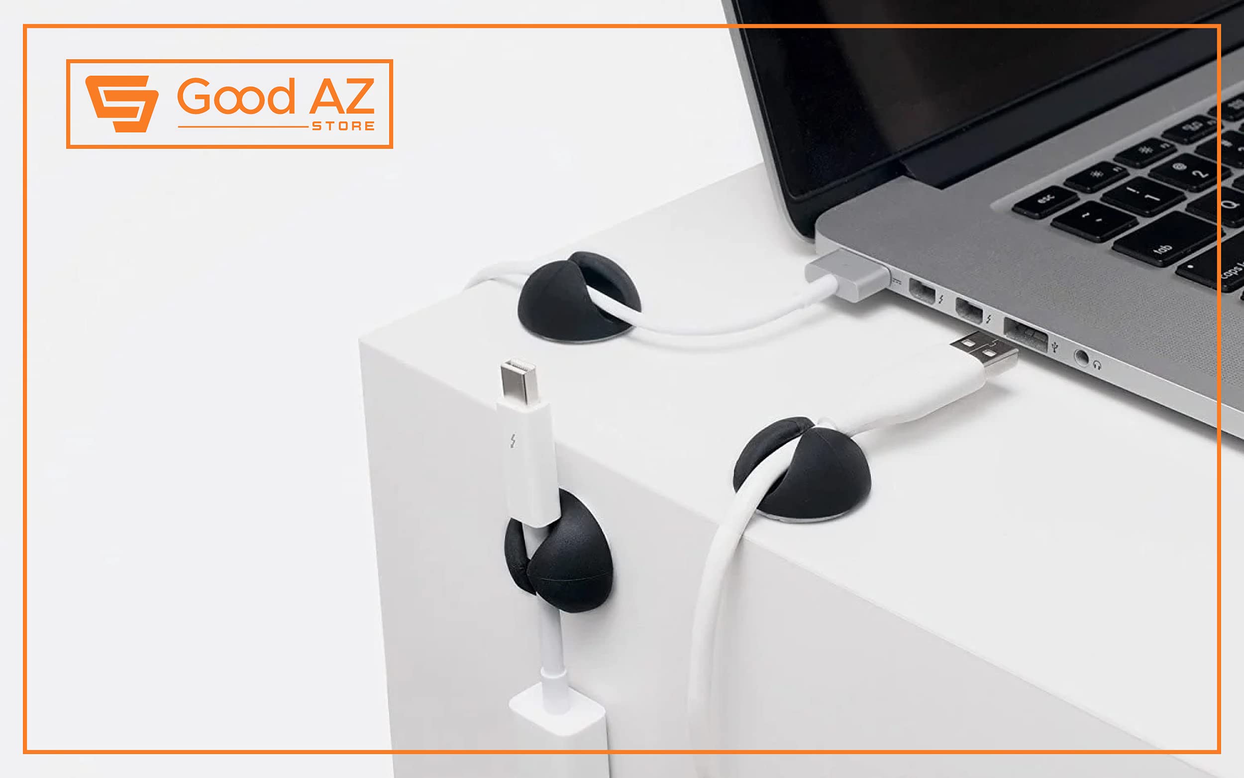 Good Az Store Cable Wire Cord Clips Organizer Holder Clamp Self Adhesive Cord Management System For Charging Usb Network Headpho