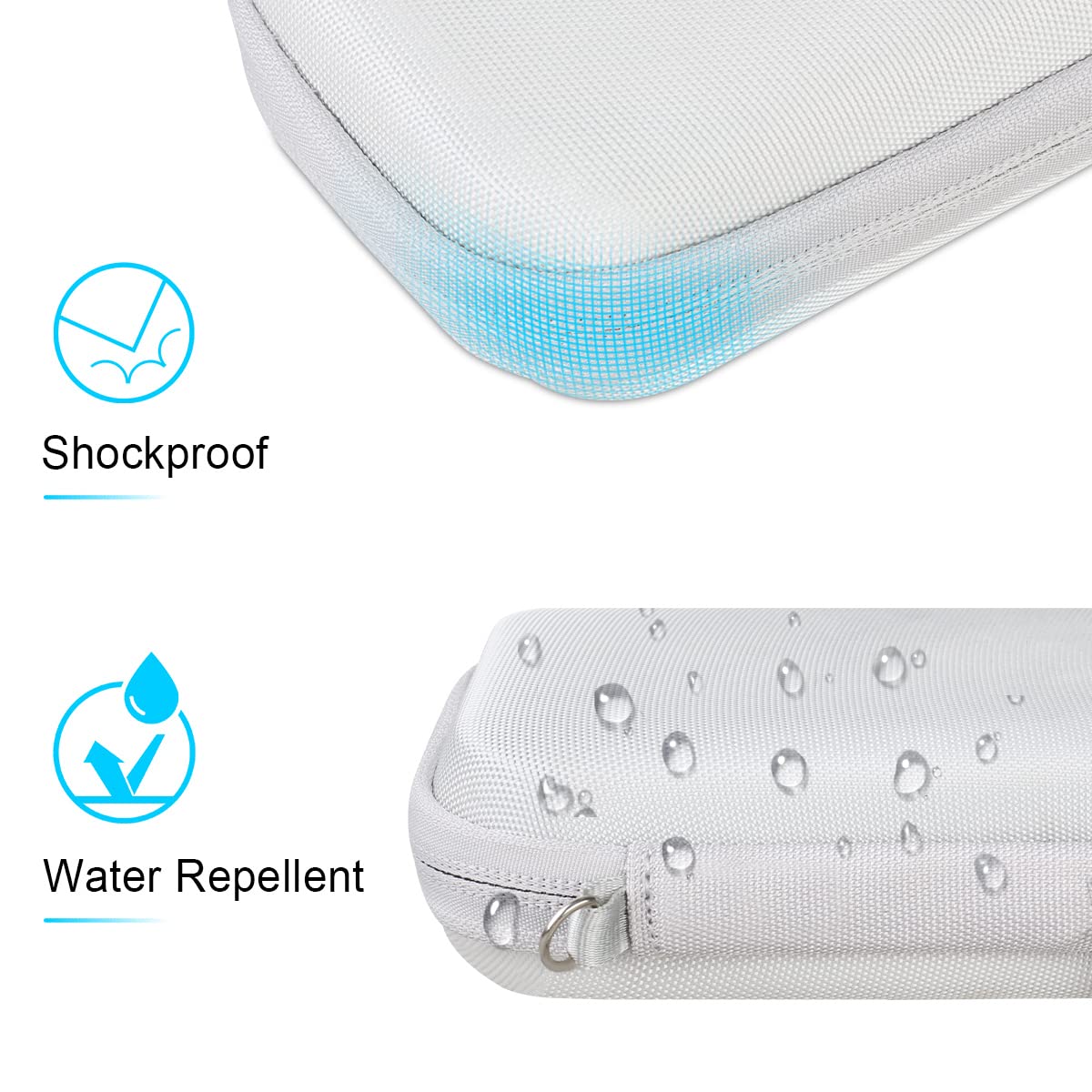 Lacdo Hard Carrying Case For Samsung T9 Portable Solid State Drives 1Tb 2Tb 4Tb Usb 3.2 External Ssd Hard Eva Shockproof Storage