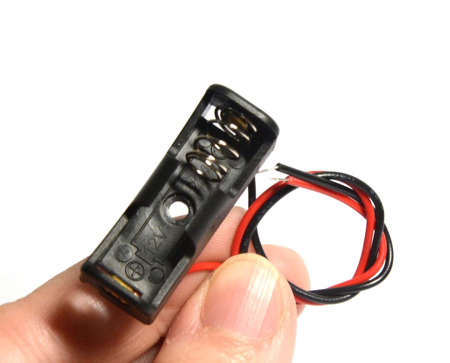 Lampvpath (Pack Of 6) A23 Battery Holder, 12V Battery Holder, 23A Battery Holder, 12V Battery Case With Leads Wires