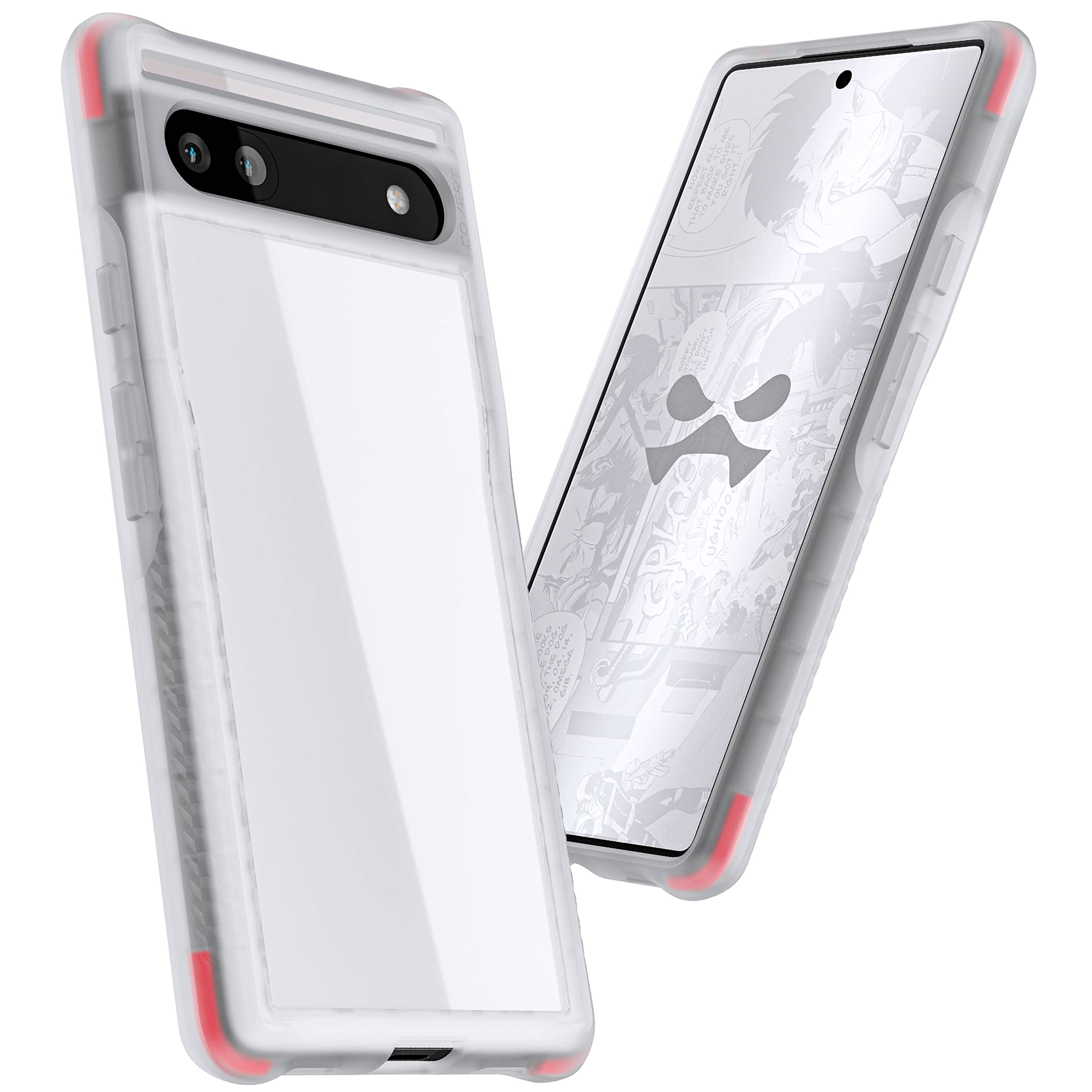 Ghostek Covert Pixel 6A Clear Case With Shockproof Drop Protection And Anti-Yellowing Premium Slim Lightweight Design Rugged Pro