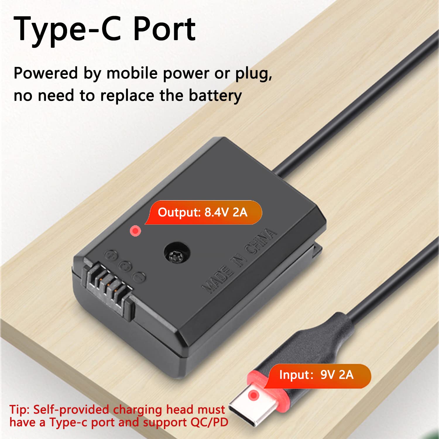 King Ma Np Fw50 Dummy Battery Decoded Np Fw50 Battery Replacement With Type C Pd/Qc Spring Power Adapter Cable For Sony A7/ A7M2