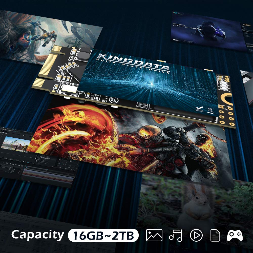 Kingdata M.2 2242 Ssd 1Tb Ngff Internal Solid State Drive High Performance Hard Drive For Desktop Laptop Sata Iii 6Gb/S Includes Ssd(1Tb, M.2 2242)