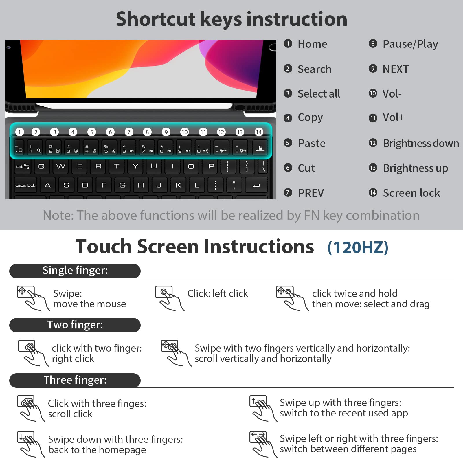 Nillkin Ipad 9Th Generation Case With Detachable Keyboard 10.2'', 2021, With Kickstand Pencil Holder, For Ipad 8Th Generation 20