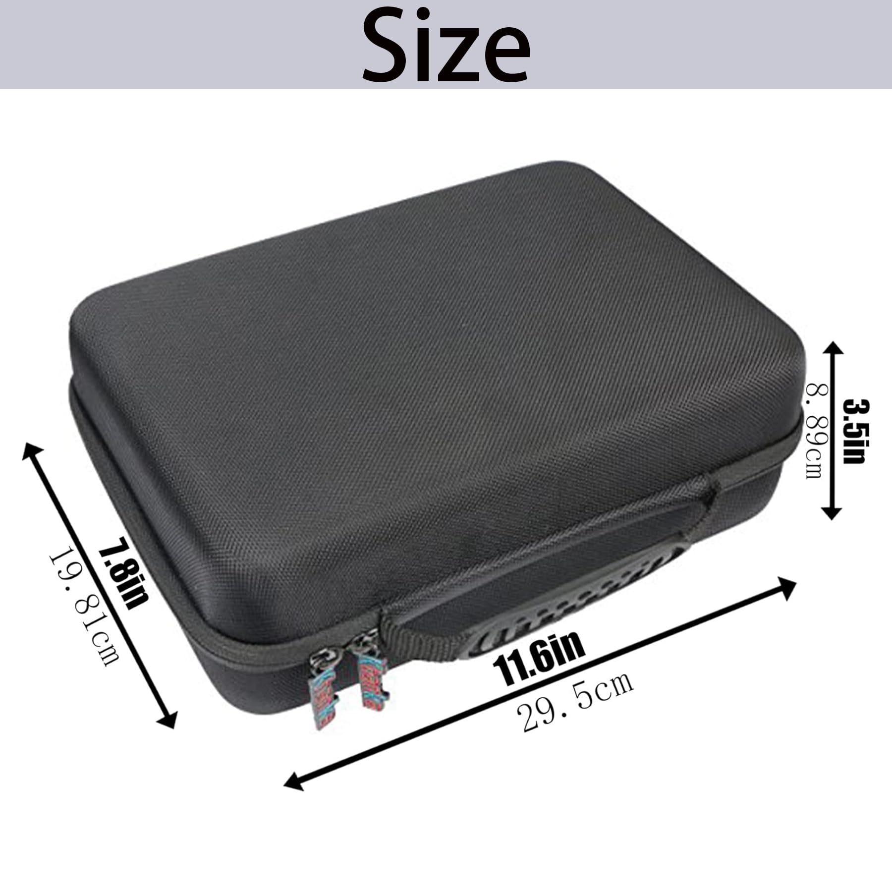 Khanka Hard Travel Case Replacement For Dbpower 12'' Portable Dvd Player,Black