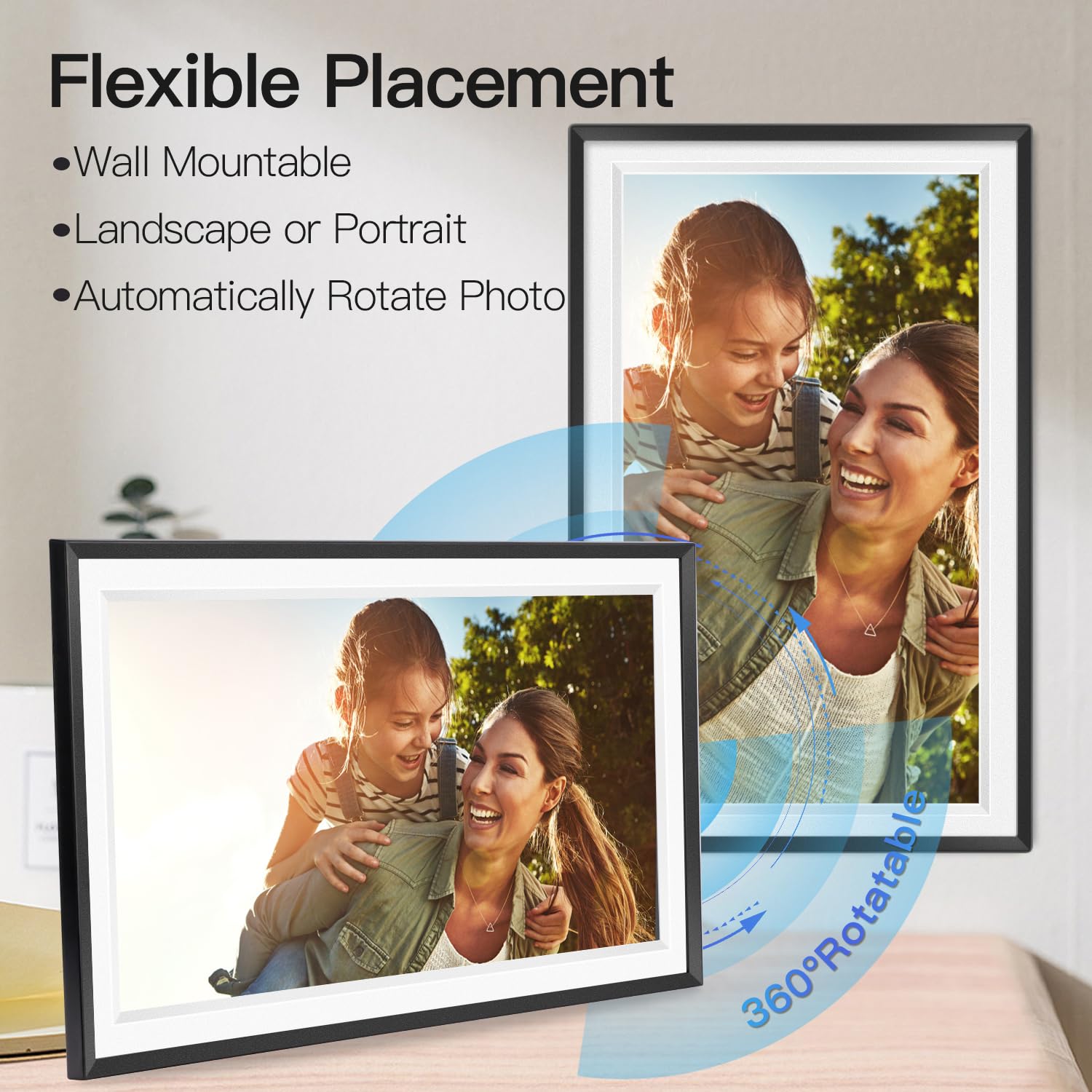Sbusfgt 15.6Inch Extra Large Digital Picture Frame Wifi Smart Digital Photo Frame 1920 * 1080 Fhd Touchscreen 32Gb Storage Space