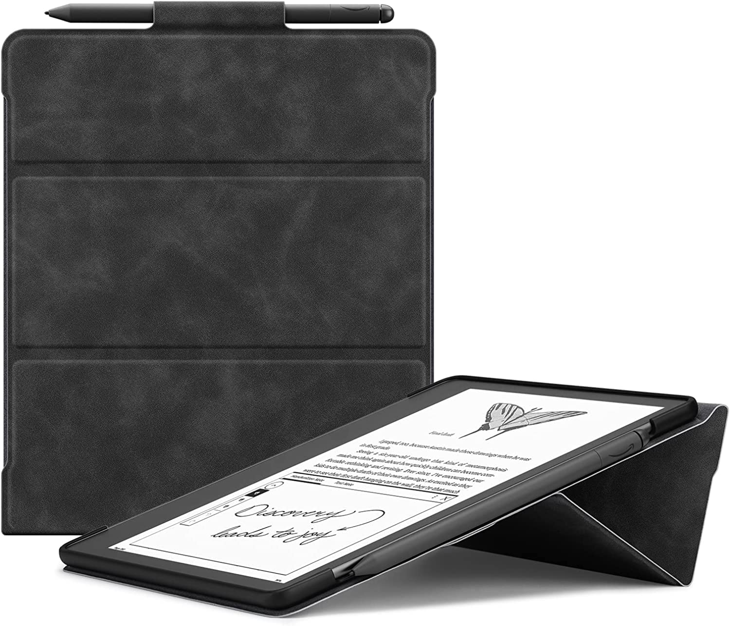 Ayotu Stand Case For Kindle Scribe 10.2 Inch (2022 Released)   Auto Sleep/Wake, Premium Pu Leather Cover With Pen Holder, Only F
