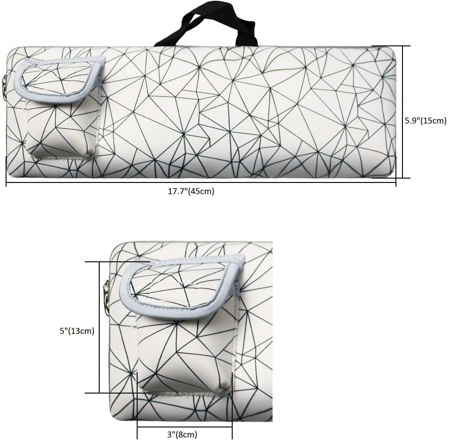 Af-Wan Wireless Keyboard Portable Case Storage Bag - Dustproof, Waterproof, Shockproof For Dell Km3322W/Hp 230/Hp 330 Wireless K