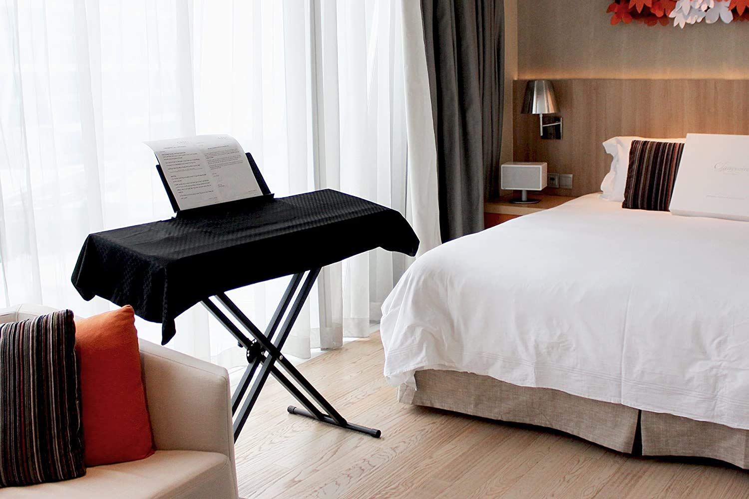 Clairevoire Piano Keyboard Dust Cover For 61 Keys To 88 Keys, Electric Pianos Cover, Digital Pianos Cloth Protection, Lightweigh