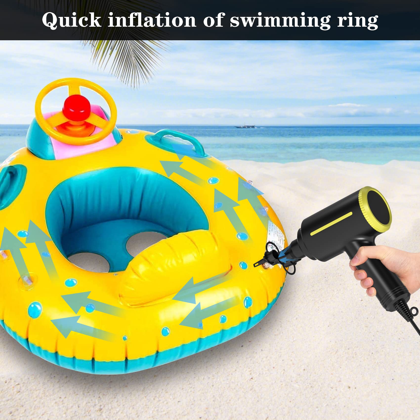 Atengeus Electric Air Duster - 2 Speed, 40000Rpm Air Blower & Pump, Reusable For Computer Keyboard, Dust, Hairs