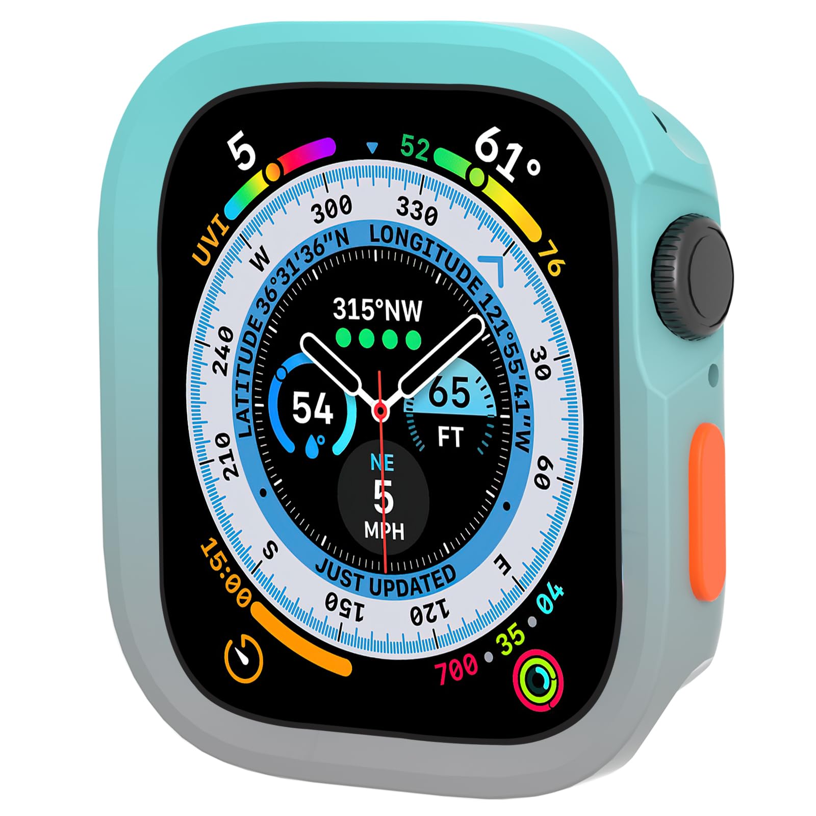 SDOCEBF Ultra Thin Soft TPU Bumper Case for Apple Watch Series 11/10 46mm, Apple Watch Series 11 Covers 46mm Full Coverage Prote