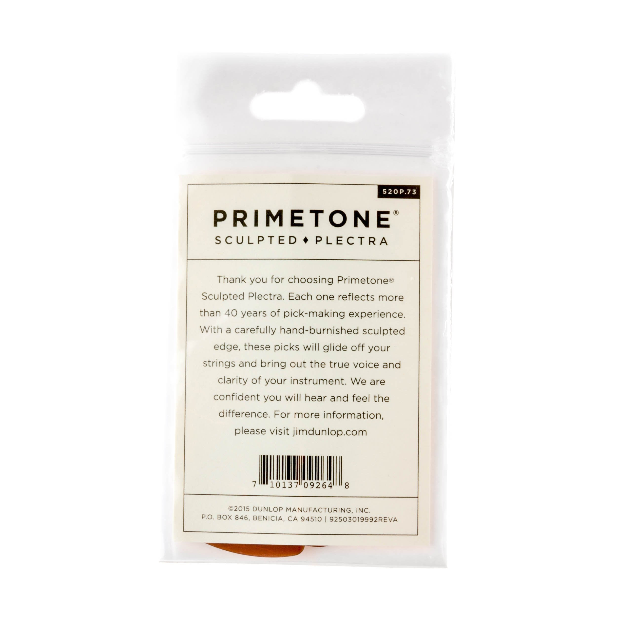 Dunlop 520P073 Primetone Jazz Lll Xl Grip Pick .73Mm- 3 Pack