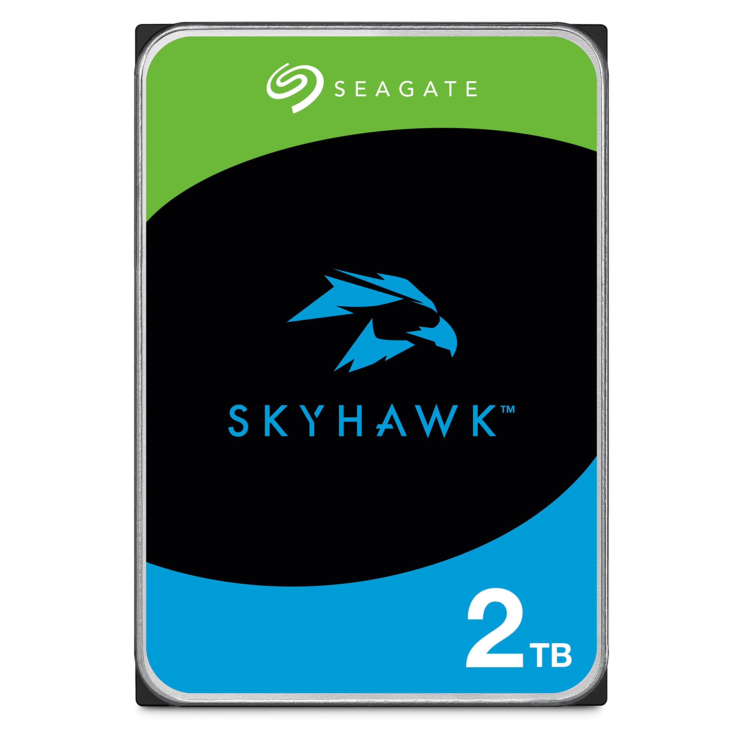 SEAGATE ST2000VXZ08 Skyhawk 2TB Surveillance Hard SATA 6Gb/s 64MB Cache 3.5' Internal Drive Frustration Free Packaging (ST2000VX008),Mechanical Hard Disk
