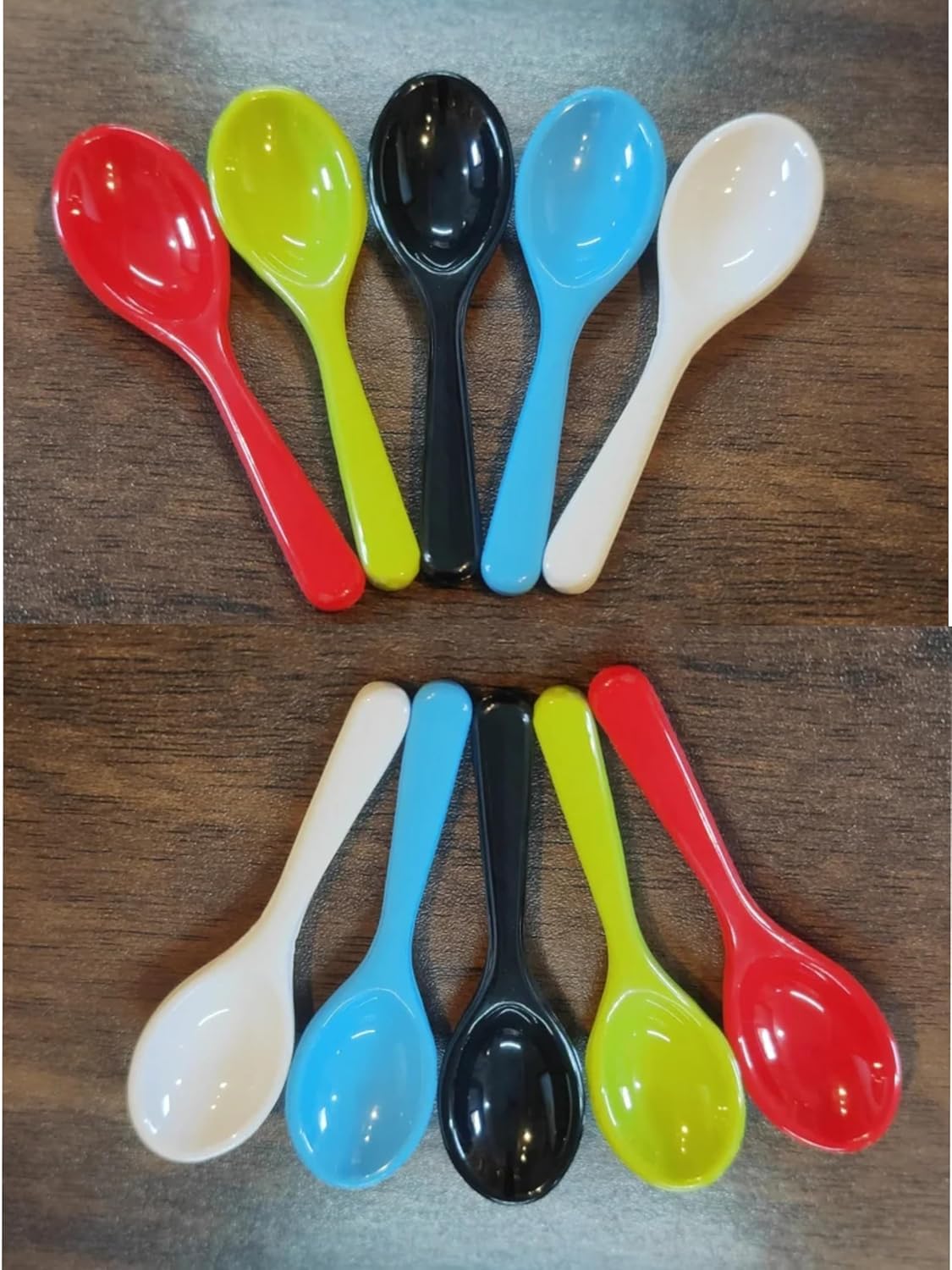 PUTHAK Spice Box Set of 10 Mini Plastic Spice Spoons | 3 Inch Small Spoons for Coffee, Tea, Sugar & Masala | Kitchen Measuring T