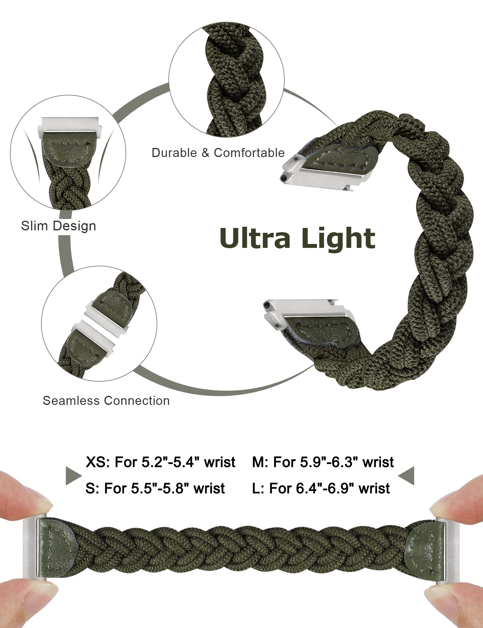 Wearlizer Stretchy Bands Compatible With Samsung Galaxy Watch 6/5/4 40Mm 44Mm/Watch 6 Classic 43Mm 47Mm/Watch 5 Pro 45Mm/Watch 4