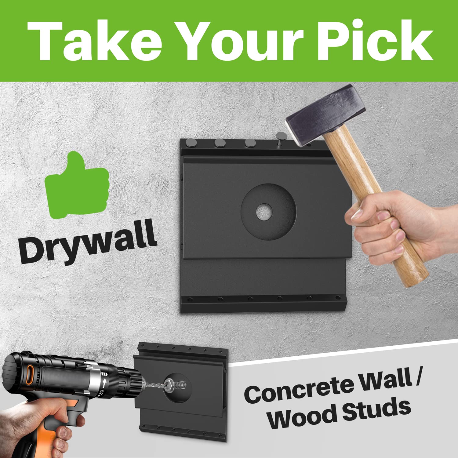 Usx Mount Studless Soundbar Wall Mount, Universal Drywall Sound Bar Wall Brackets, Works With Most Soundbars, Holds Up To 22 Lbs