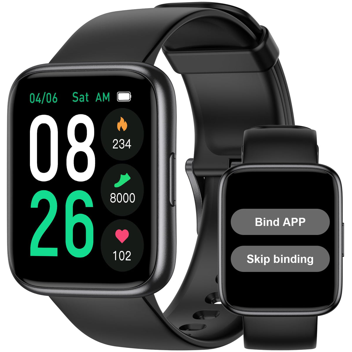 Smart Watch No App/Phone Required, Long Battery Life Fitness Tracker Watch,Hd Screen, Waterproof Activity Tracker With Step Coun