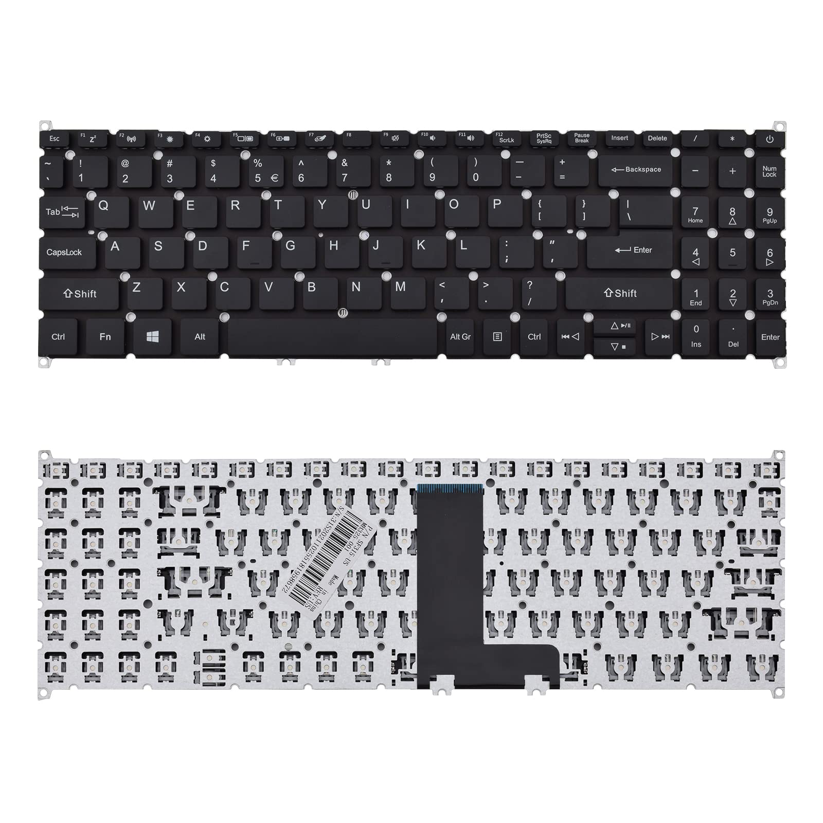 Sunmall Replacement Keyboard Compatible With Acer Aspire 1 A115 31 A115 32 Aspire 3 A315 22 A315 23 A315 35 A315 42G A315 54K N1
