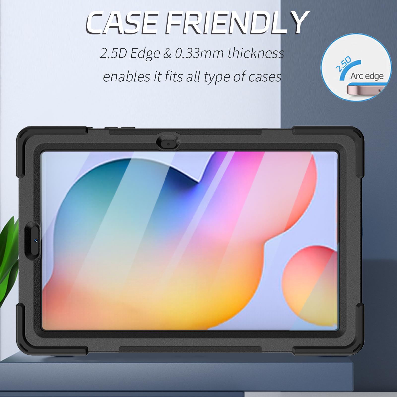 Zenrich (2 Pack) Anti Blue Light Screen Protector For Samsung Galaxy Tab S6 Lite 10.4'' 2024/2022/2020, 9H Hardness Tempered Gla