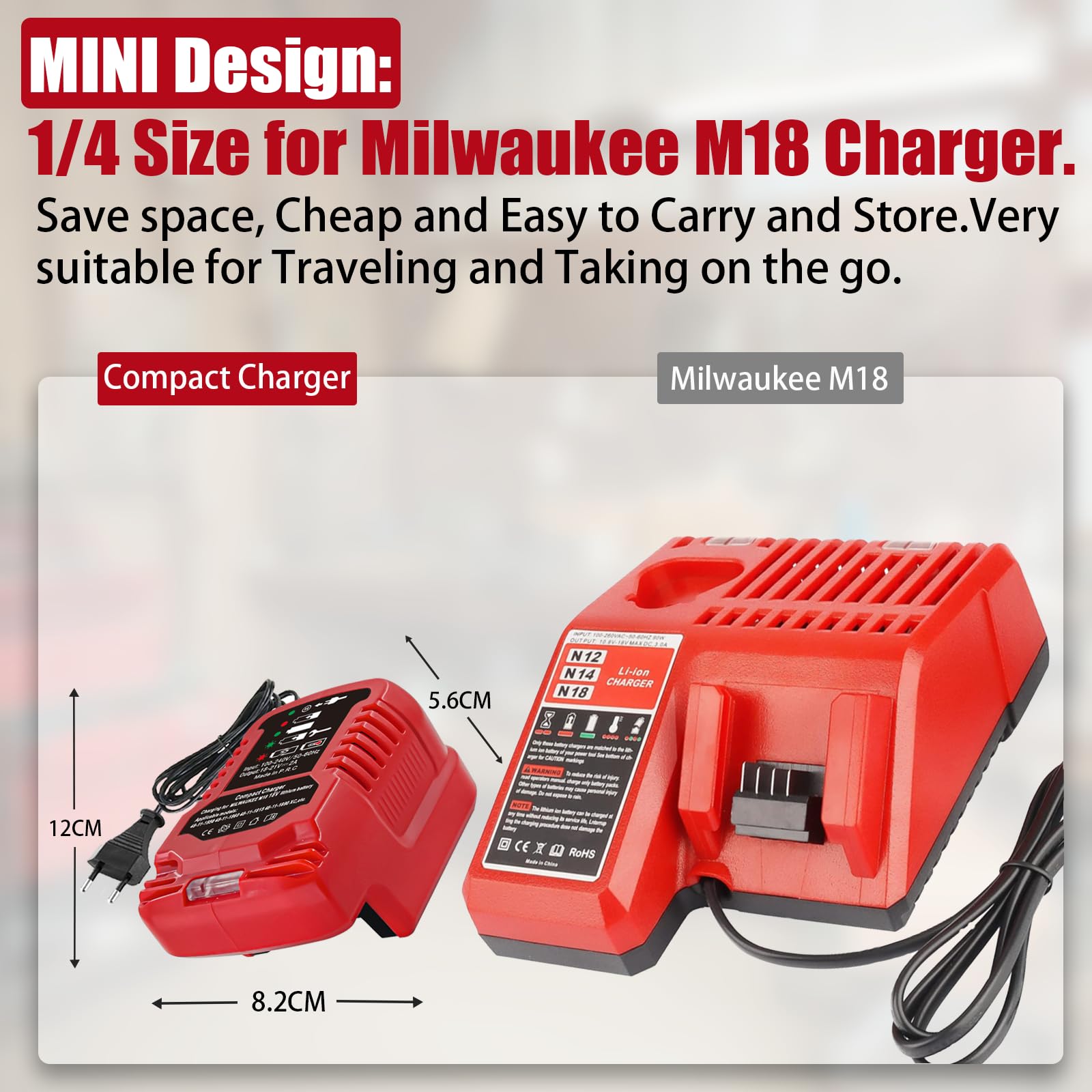 M 18 18V Lithium Ion Battery Charger For Milwaukee 18V 48 59 1812 48 11 2420 48 11 1815 48 11 1840 48 11 1841 48 11 1850 Li Ion
