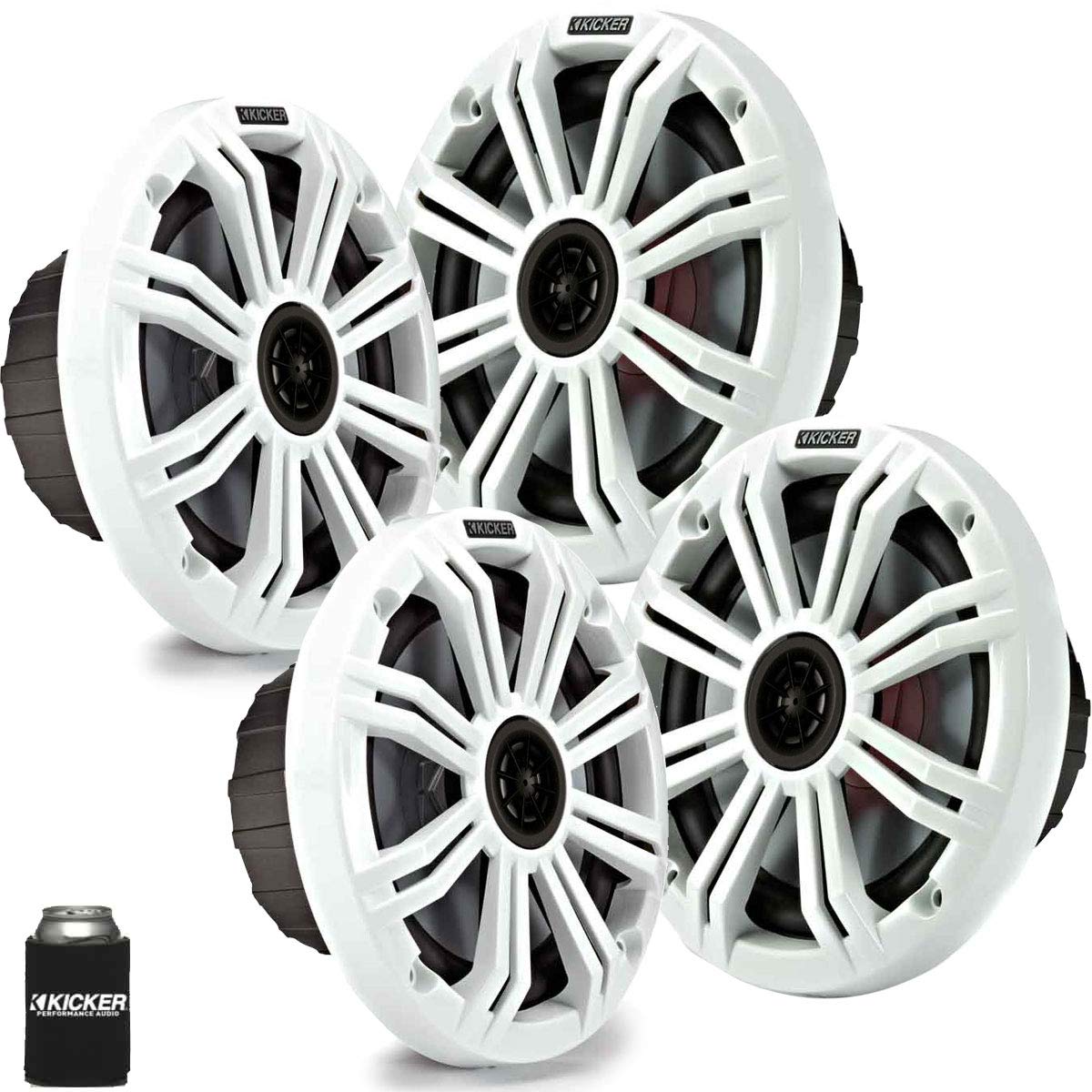 Kicker 6.5'' White Marine Speakers (Qty 4) 2 Pairs Of Oem Replacement Speakers