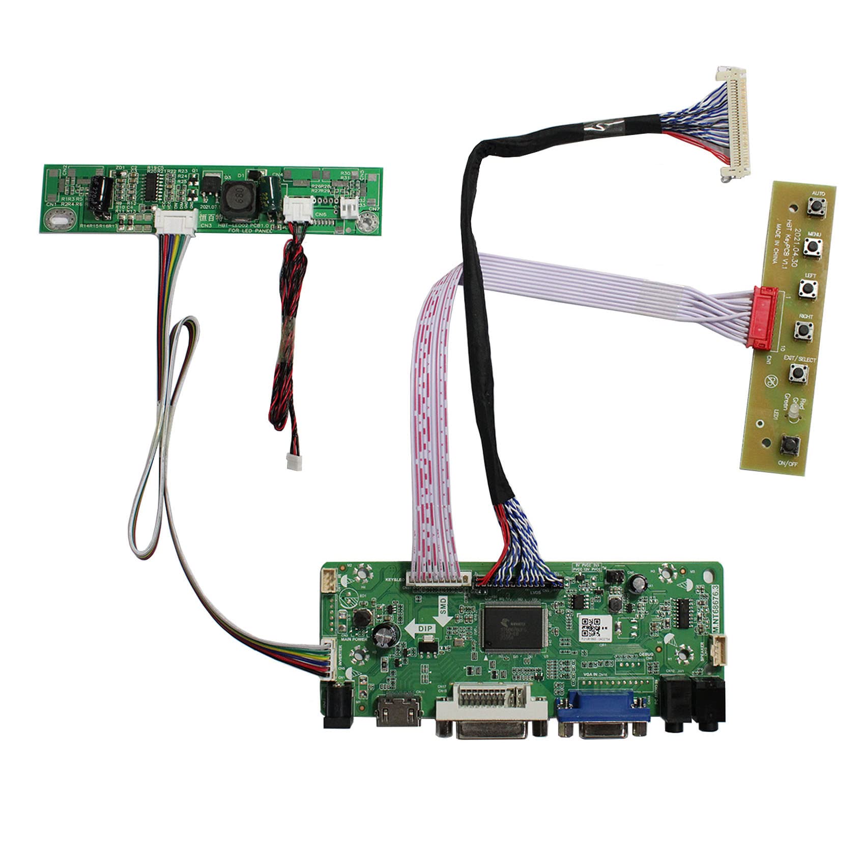 Vsdisplay 17'' 19'' 1280X1024 6Pin Led Backlight 30Pin Lvds Lcd Hd Mi Vga Dvi Audio Controlller Kit, Fit To Modification Lcd M17