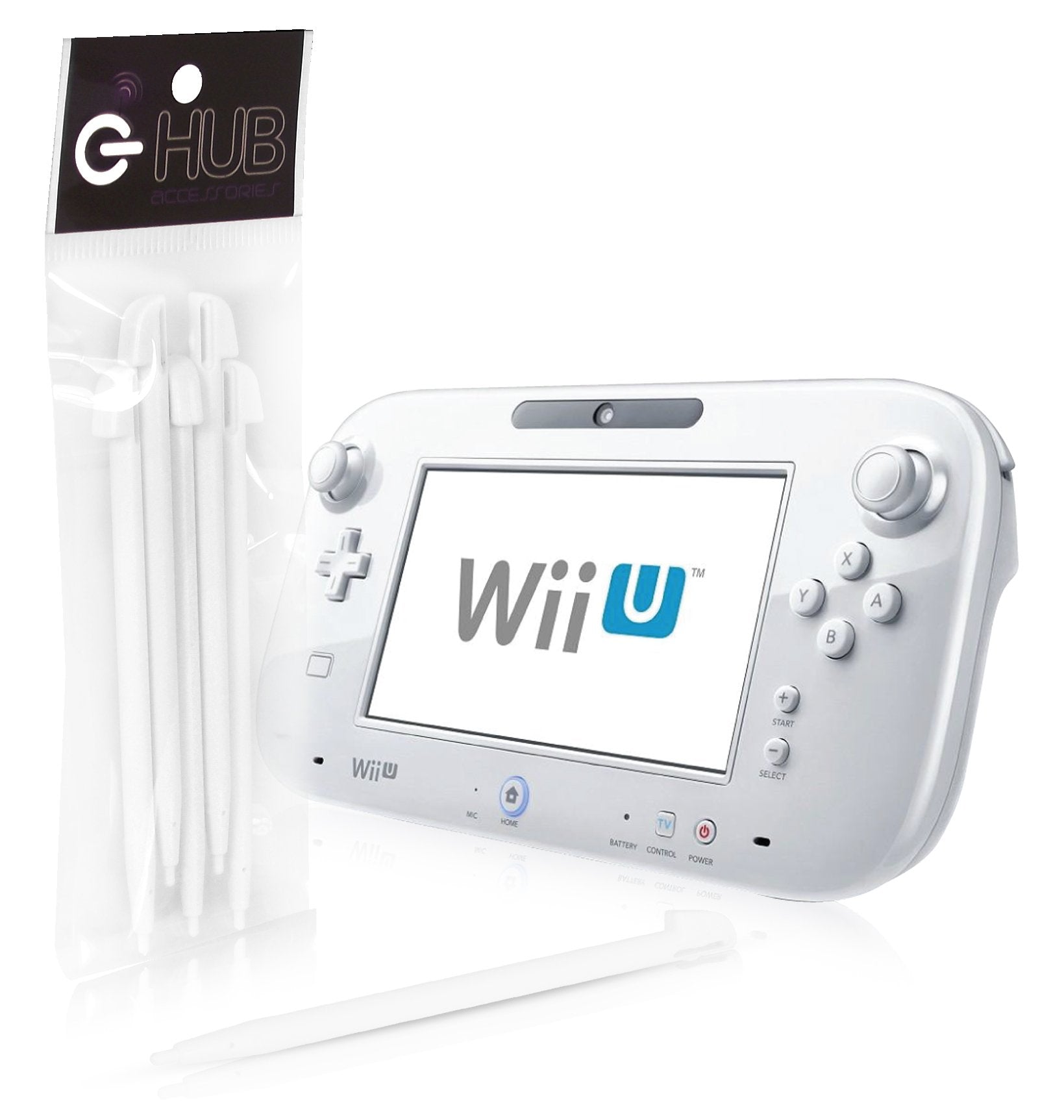 G Hub Stylus Compatible With The Nintendo Wiiu (Multi Pack Of 5)   White