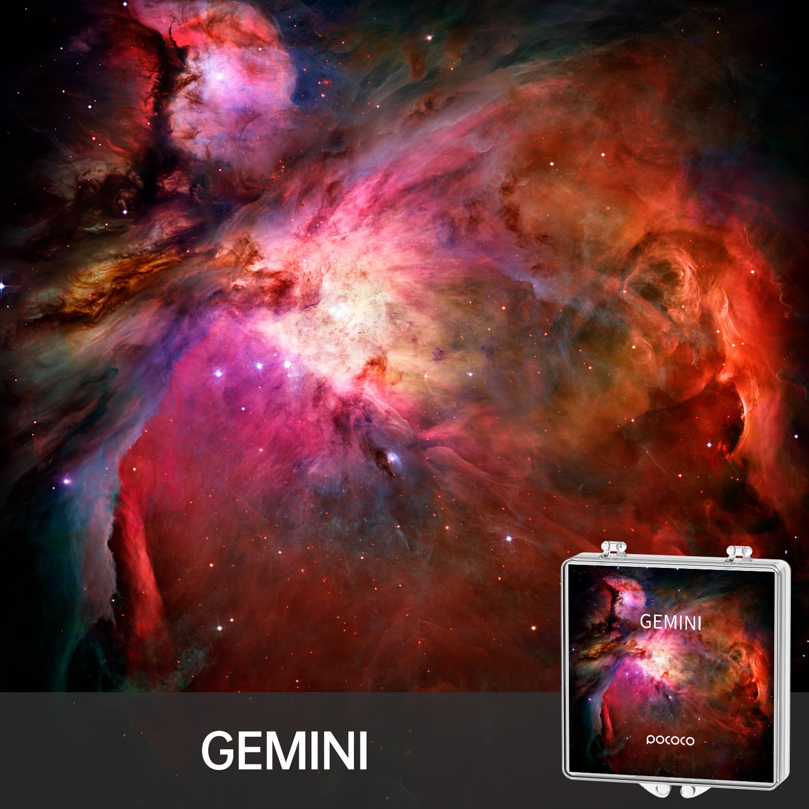 Pococo Realistic Constellation 1 Galaxy Star Projector Night Light Discs: Realistic Galaxy Patterns, 5K Ultra Hd, 96% Light Tran