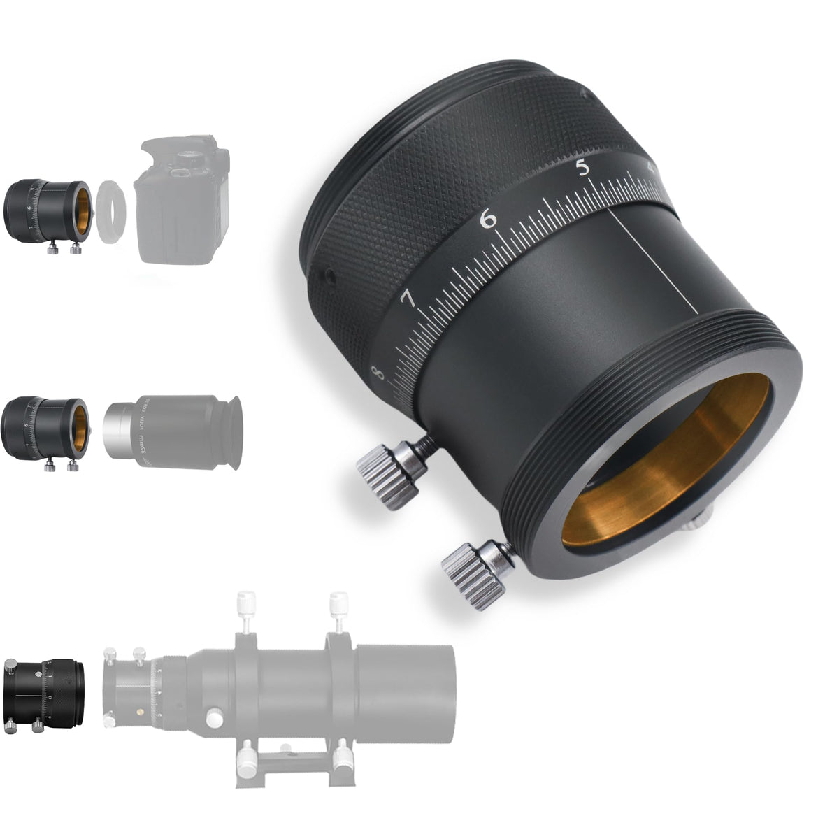 Astromania 1.25'' High Precision Double Helical Focuser With 0.05Mm Scale For Telescope Lenses/Finder & Guidescope