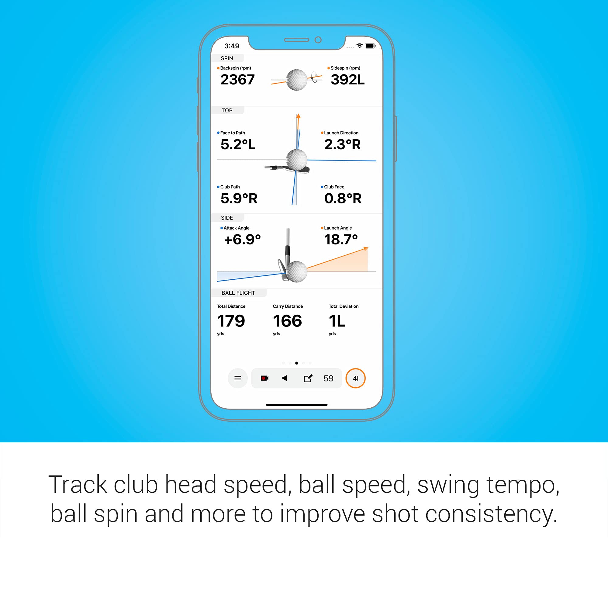 Garmin Approach R10, Portable Golf Launch Monitor, Take Your Game Home, Indoors Or To The Driving Range, Up To 10 Hours Battery