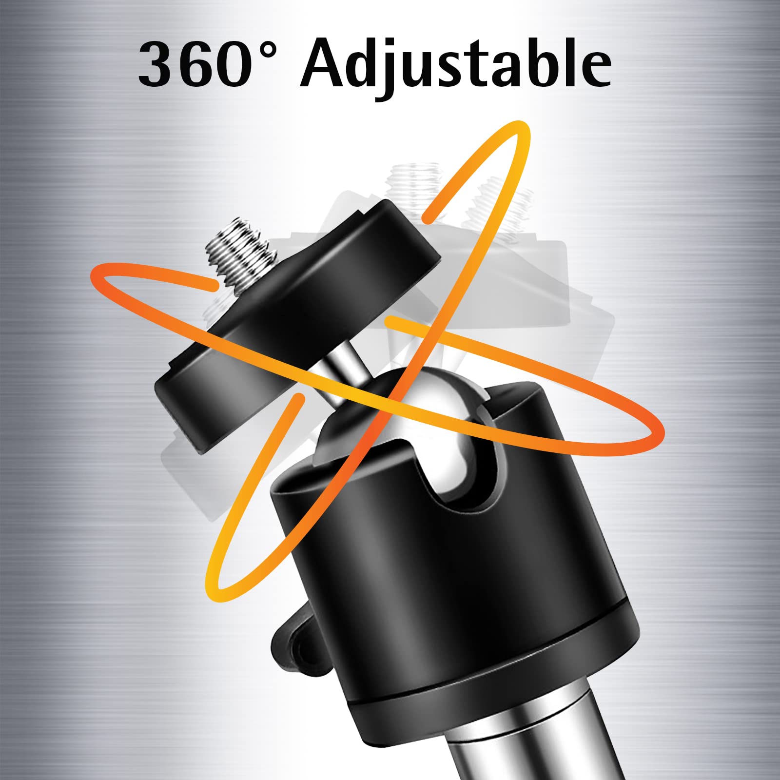 Adfitjo Game & Trail Camera Mount, Thickened Collapsible Multifunctional Stainless Steel Bracket, 360 Adjustable Universal Screw