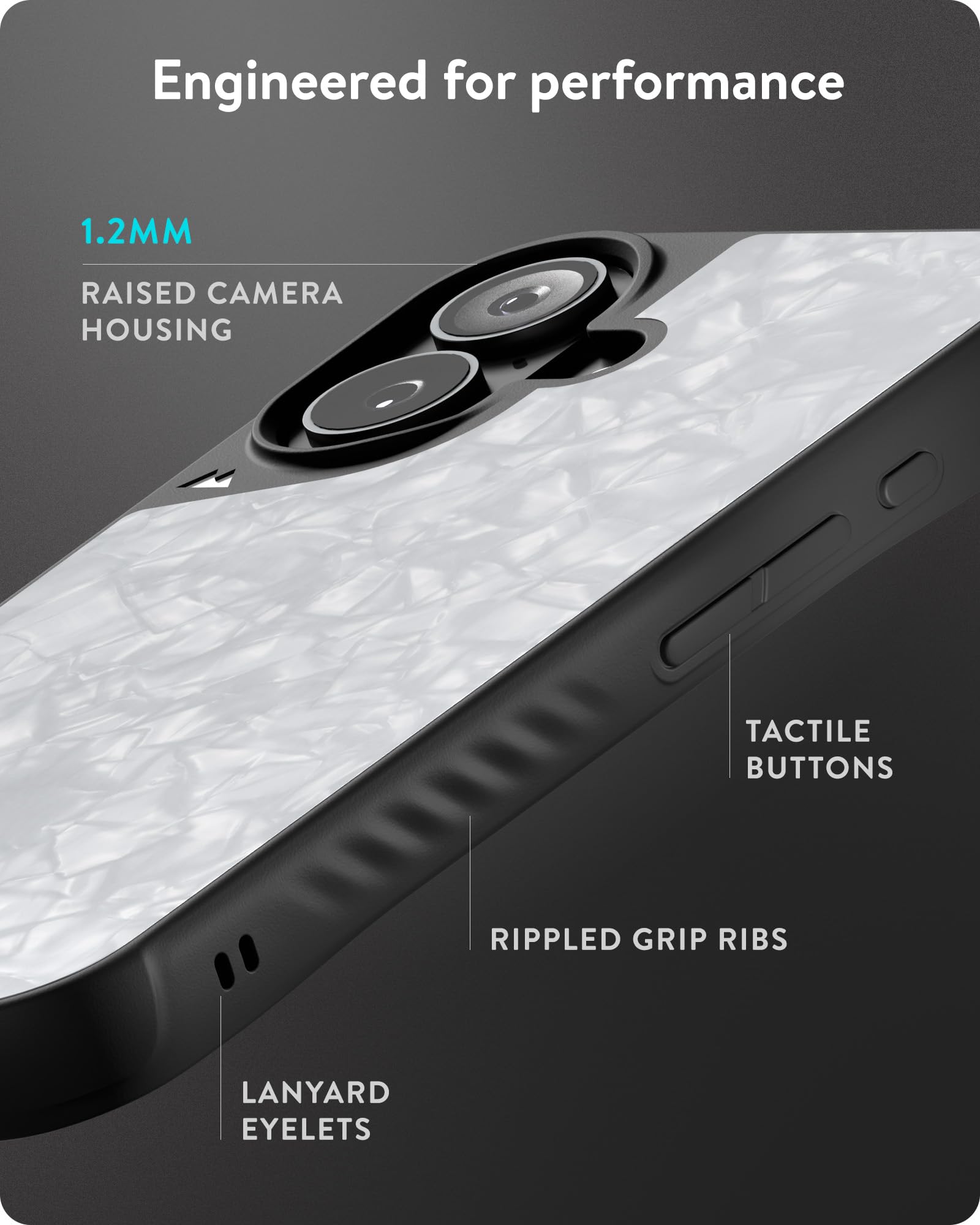 Mous For Iphone 16 Case Magsafe Compatible   Limitless 6.0   Silver Pearl   Protective Shockproof Phone Cover